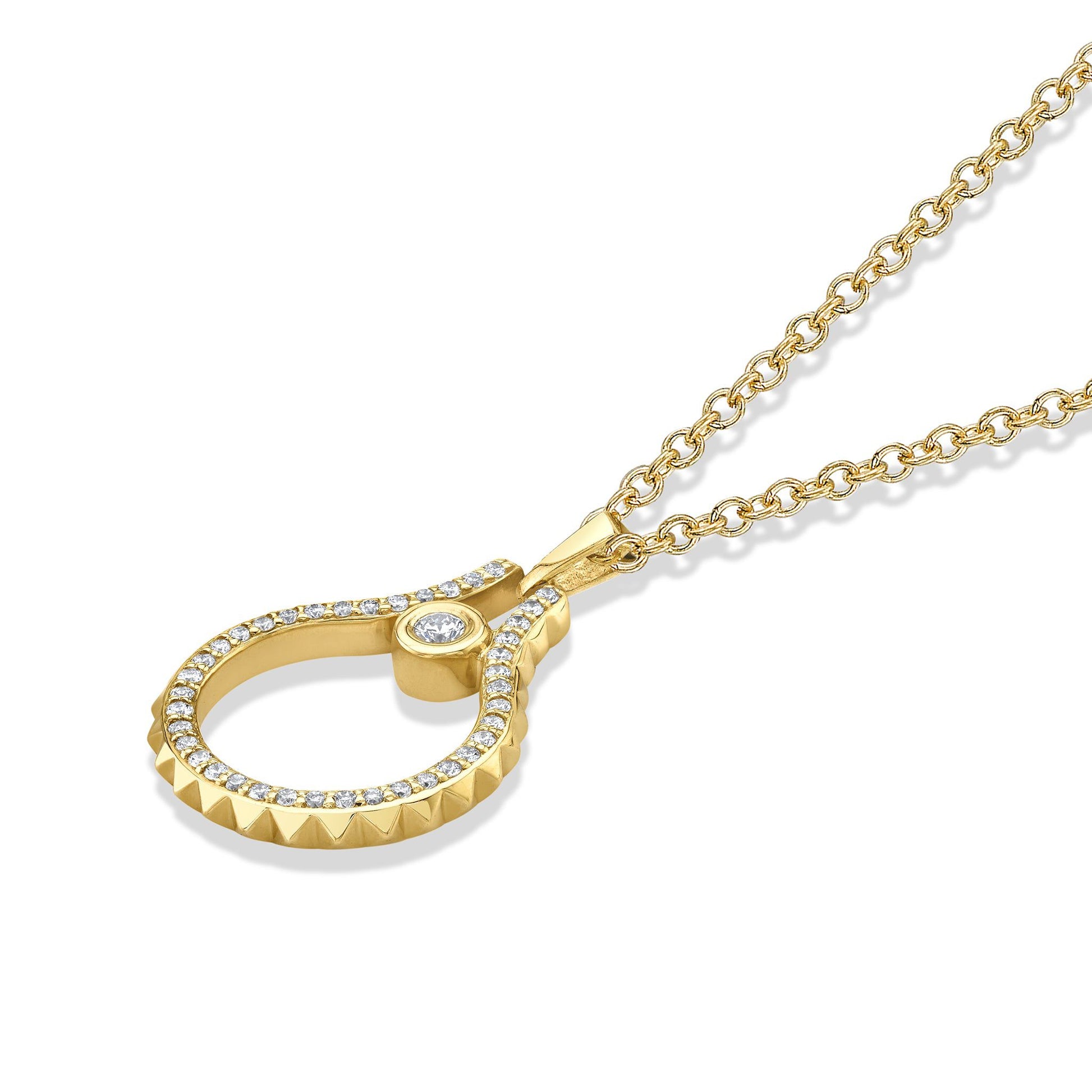 Pavé Mini Signature MM Tetra Pendant