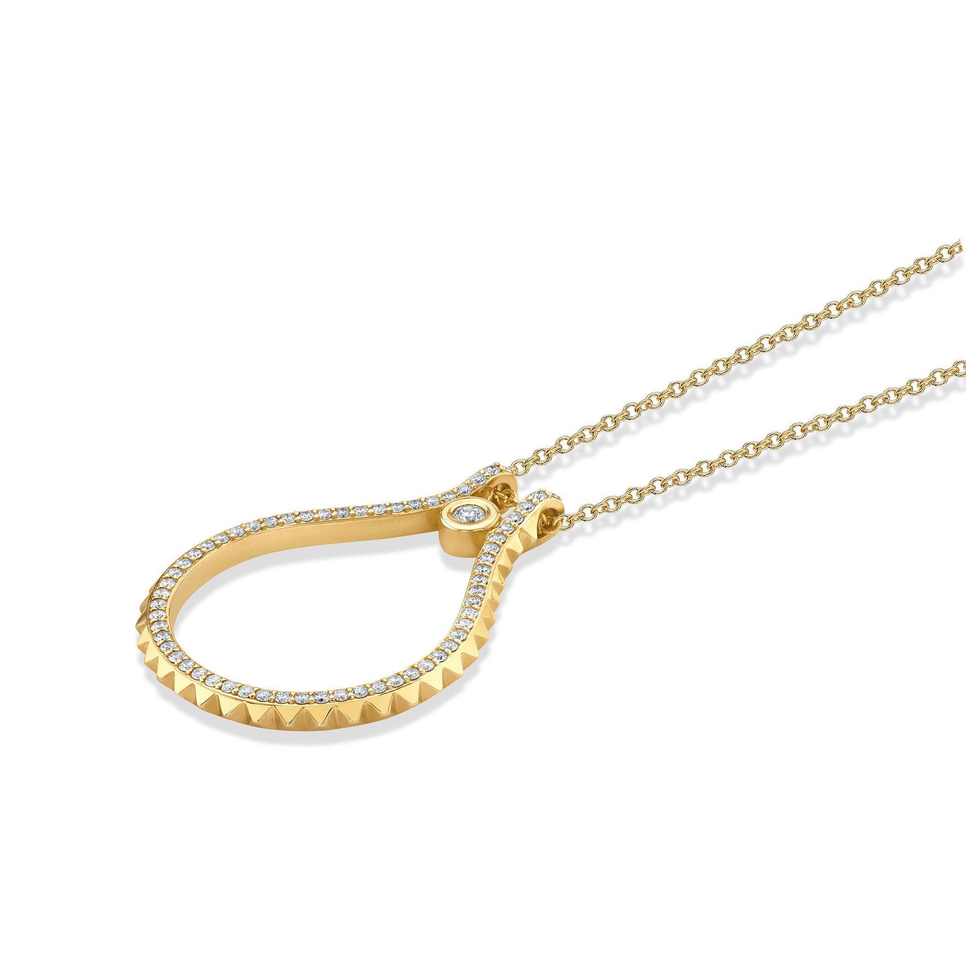 Pavé Signature MM Tetra Pendant