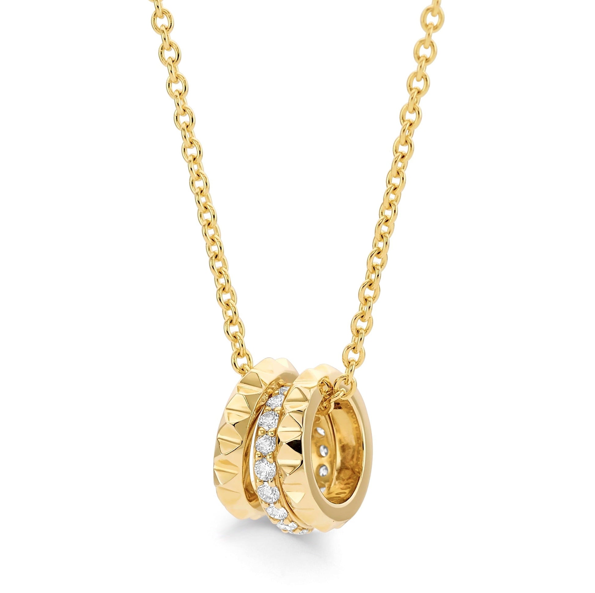 Tetra 3 Ring Necklace
