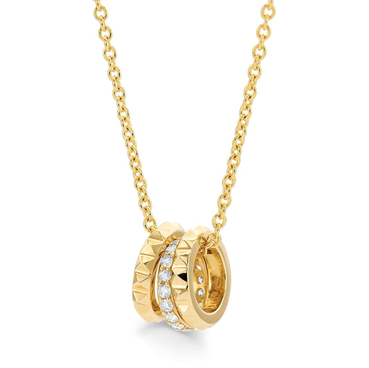 Tetra 3 Ring Necklace