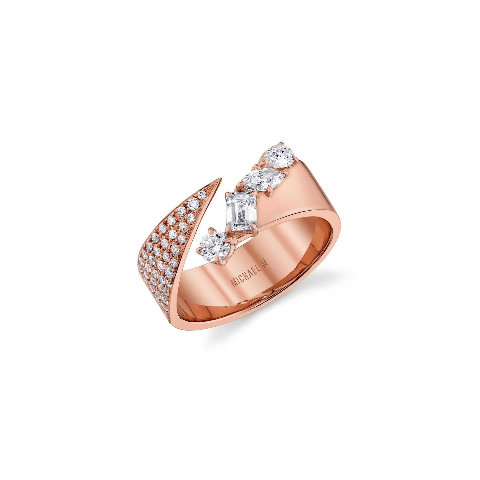 Montage Diamond Split Band With Pave