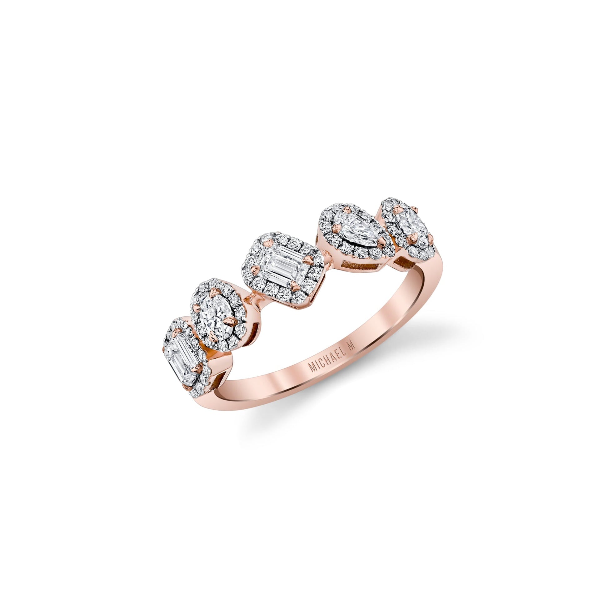 Montage Mixed-Cut Halo Ring