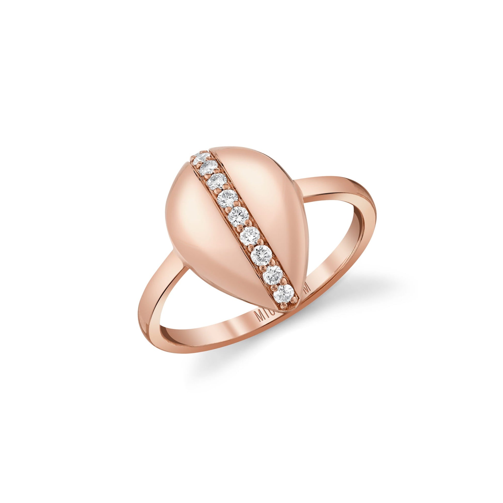 Orb Pavé Sculpted Ring