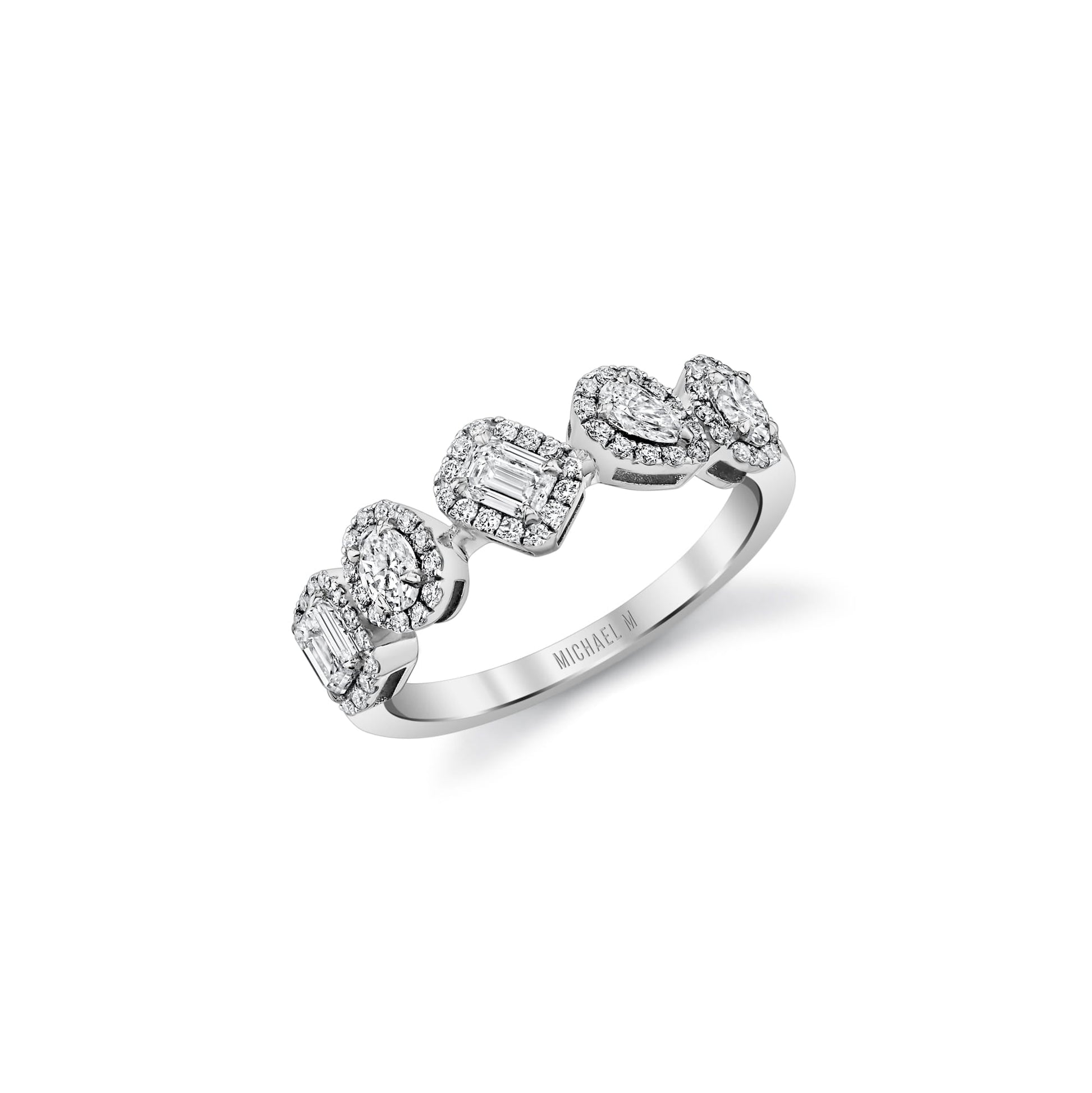 Montage Mixed-Cut Halo Ring
