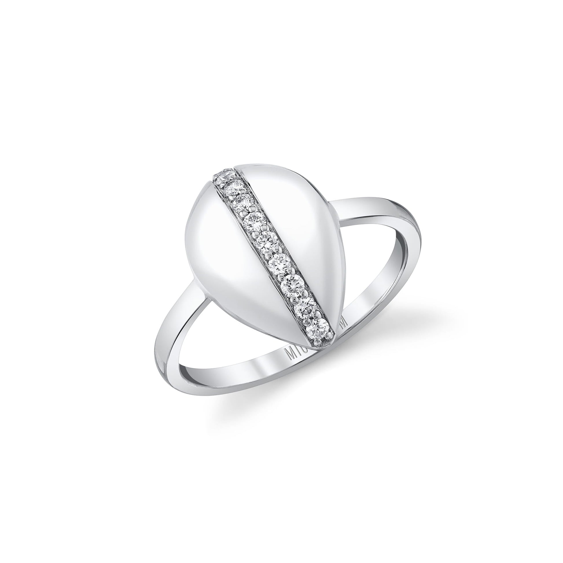 Orb Pavé Sculpted Ring