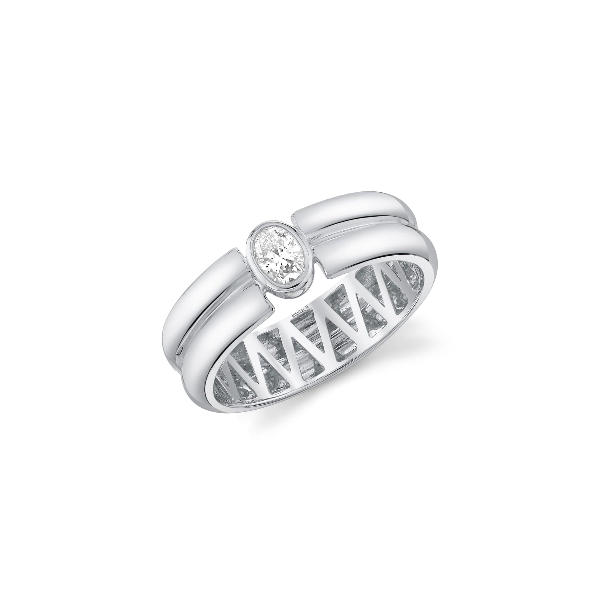 Orb Split Bezel Ring