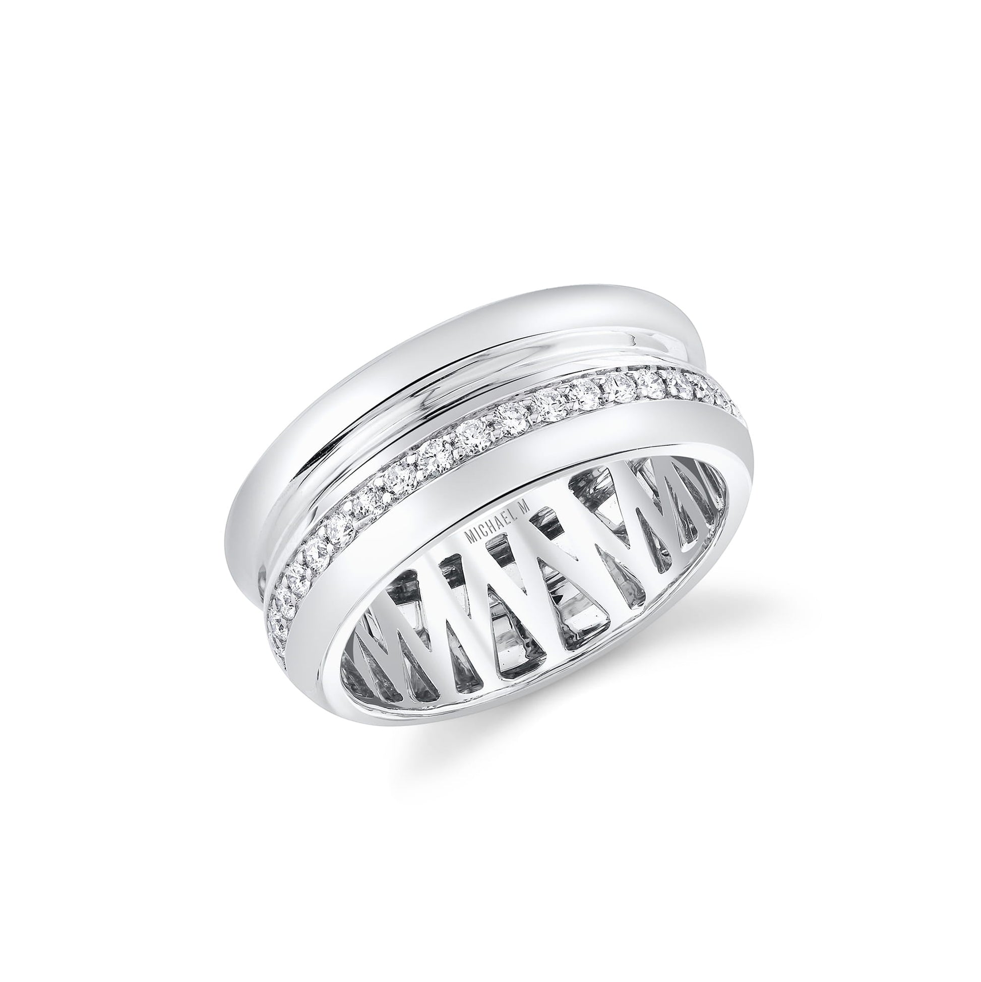 Orb Split Pavé Ring