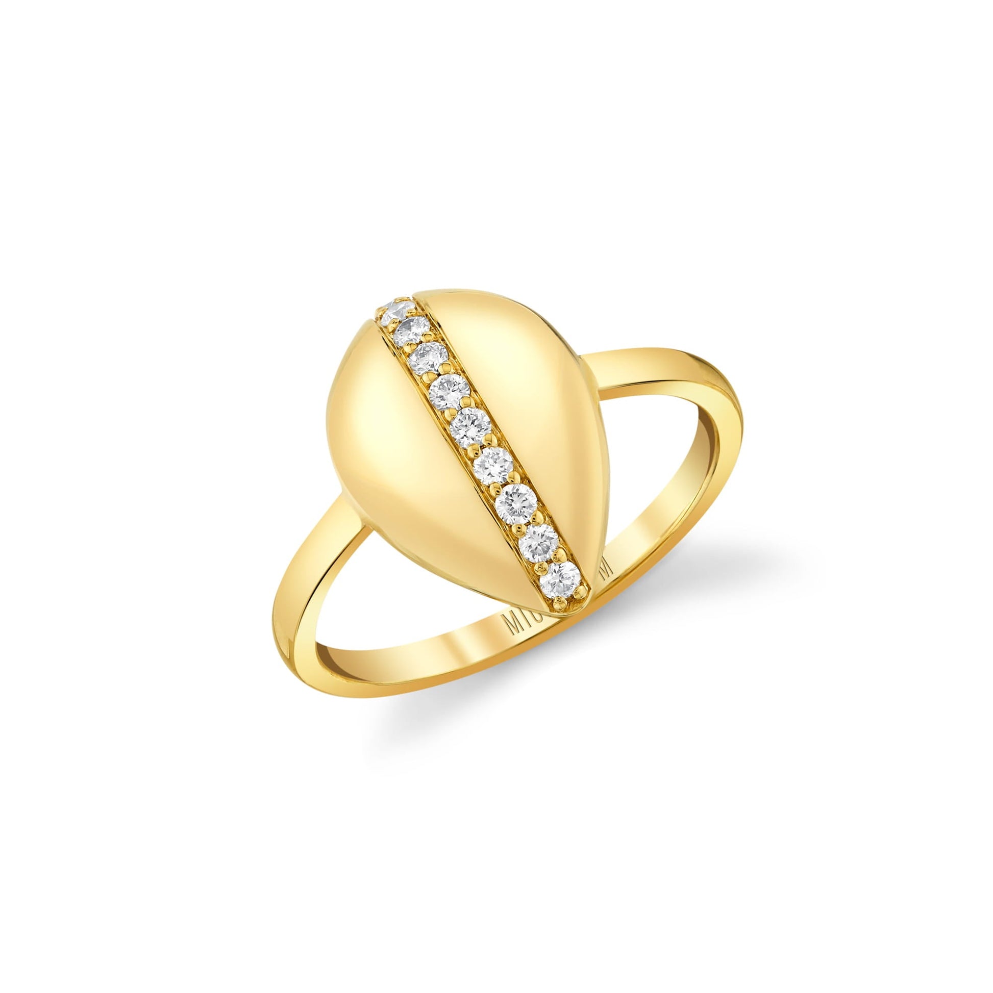 Orb Pavé Sculpted Ring