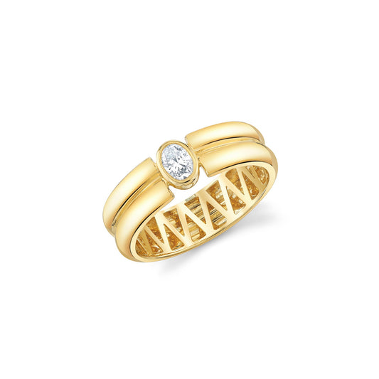 Orb Split Bezel Ring