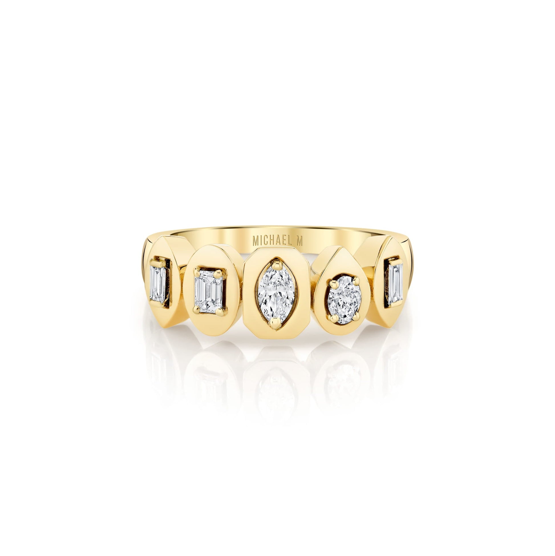Montage Mixed-Cut Bezel Ring