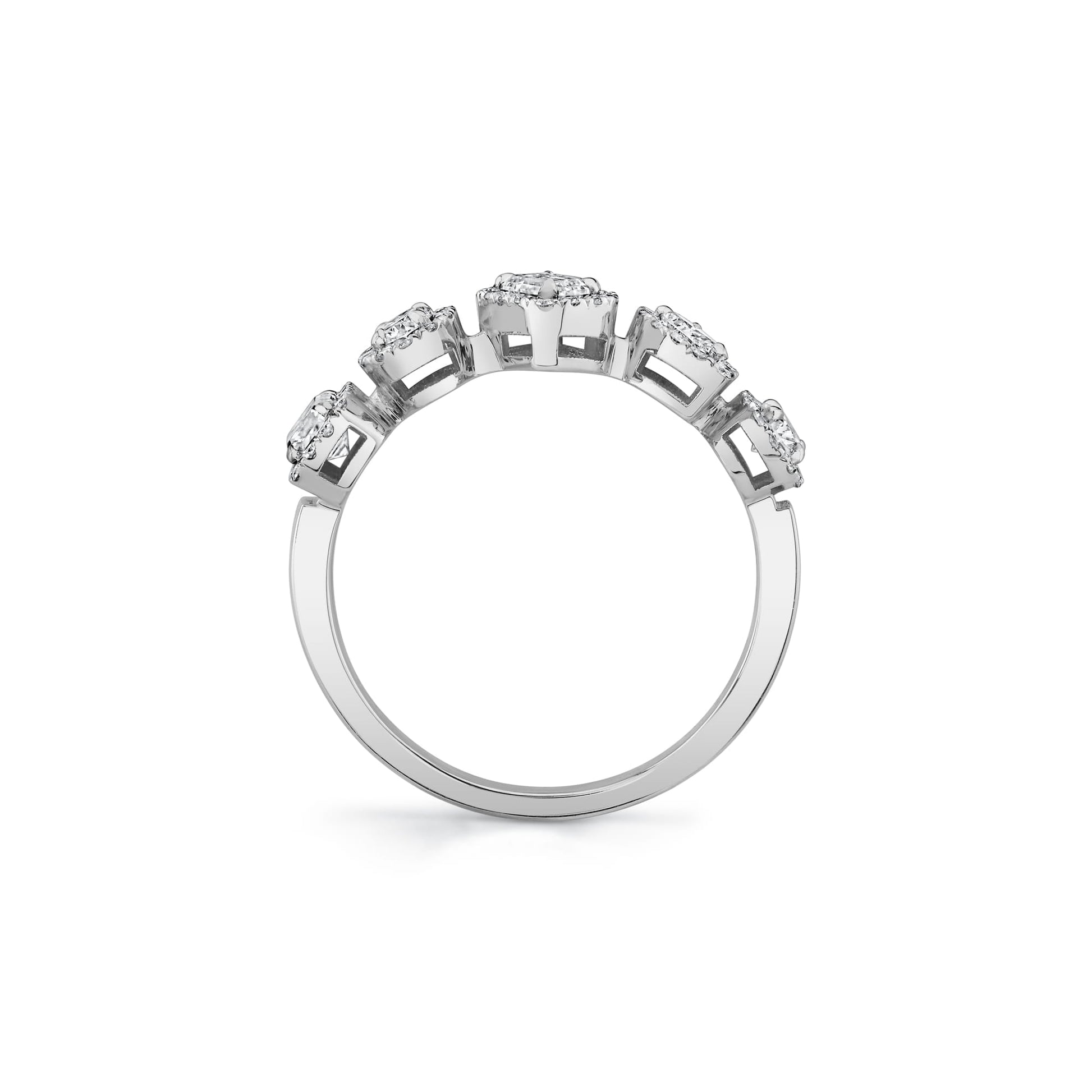 Montage Mixed-Cut Halo Ring