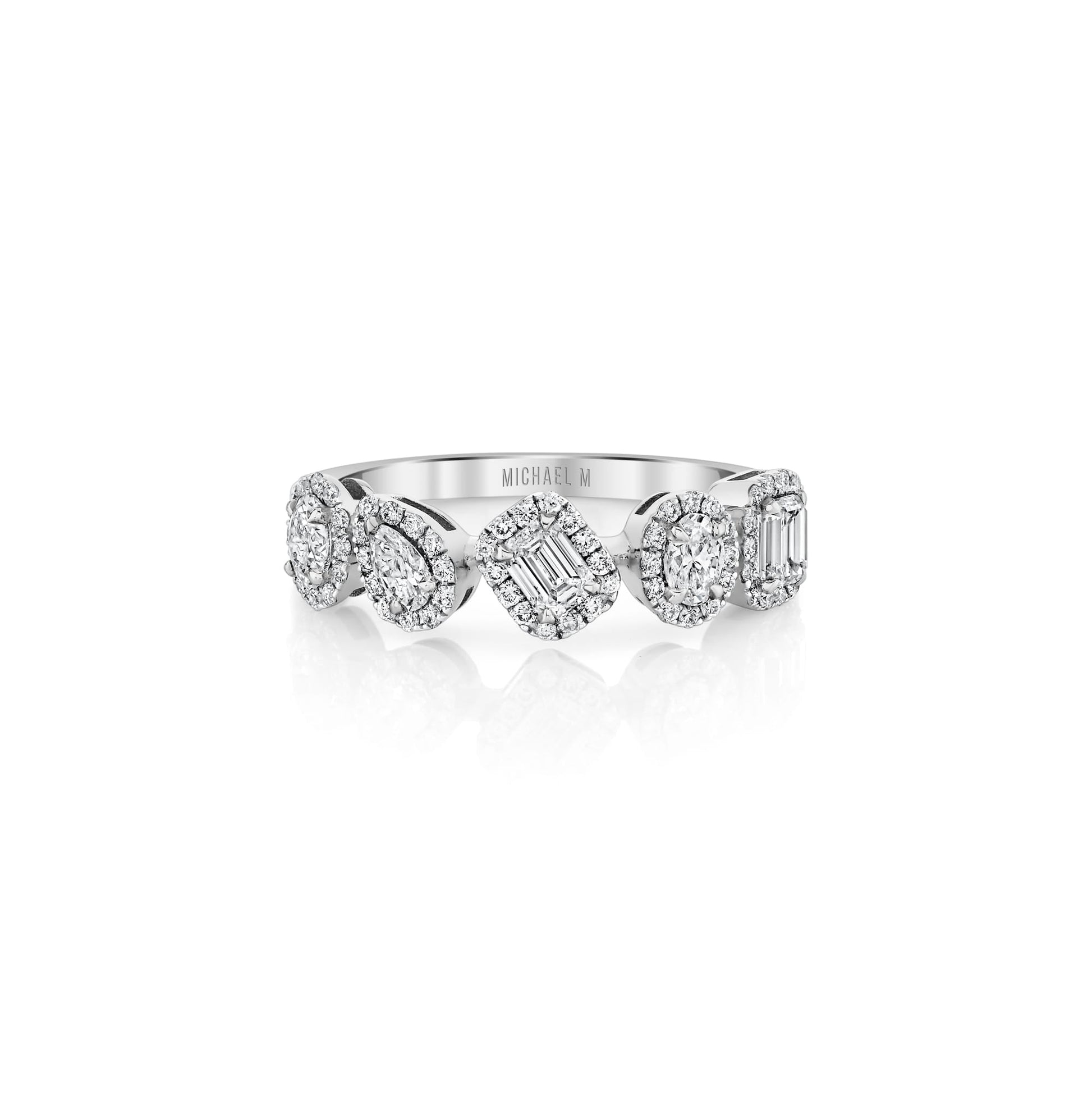 Montage Mixed-Cut Halo Ring