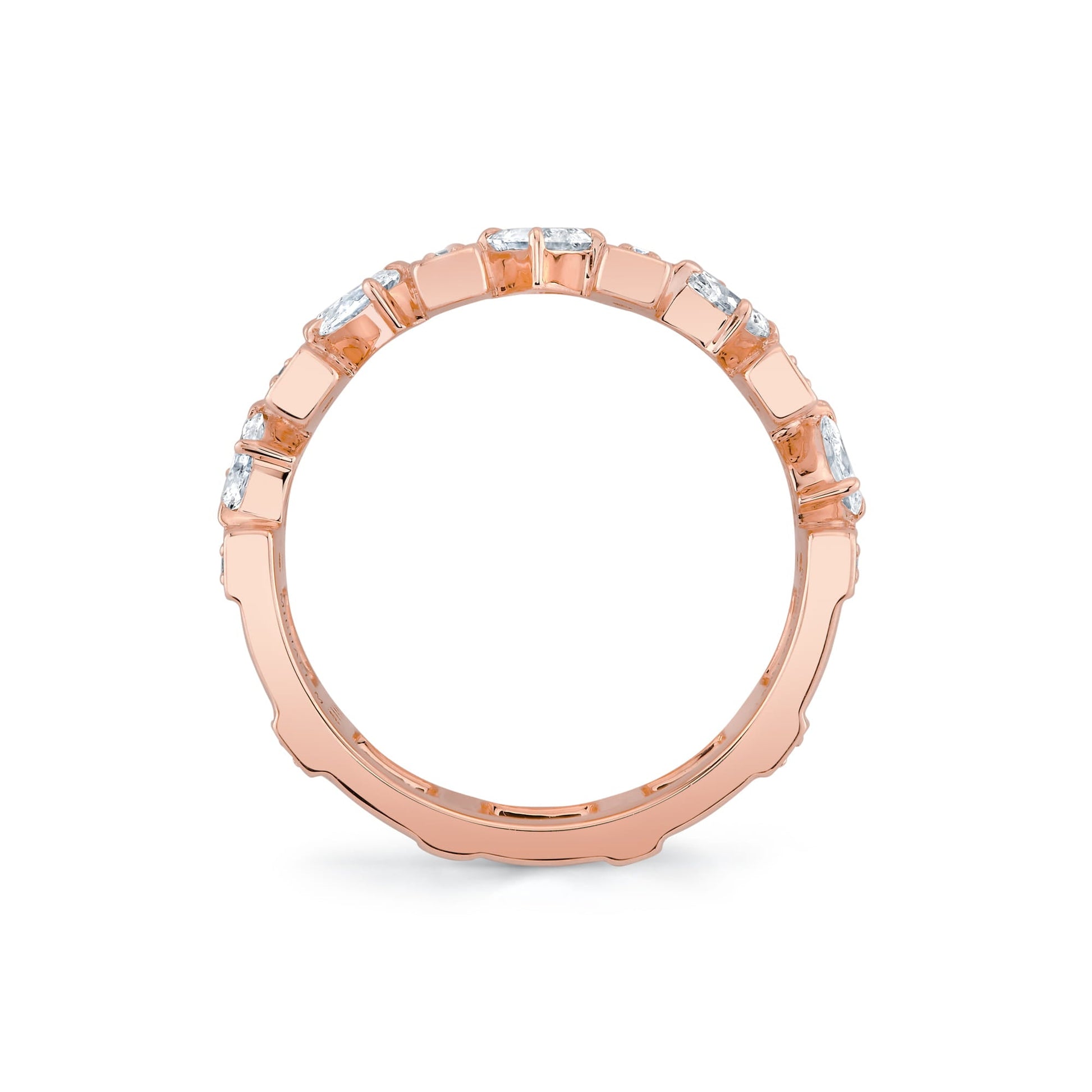 Montage Mixed-Cut Pavé Bar Ring