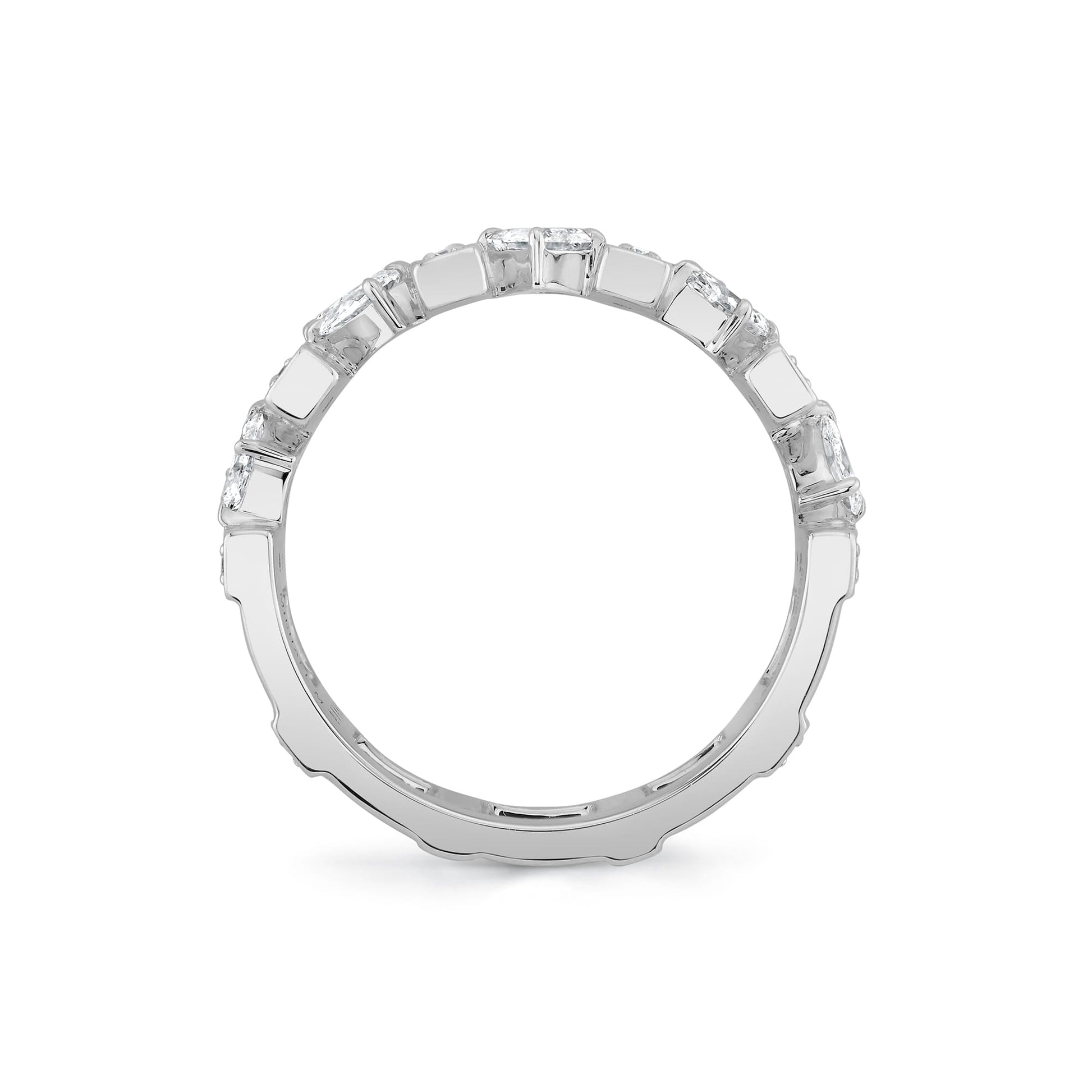 Montage Mixed-Cut Pavé Bar Ring