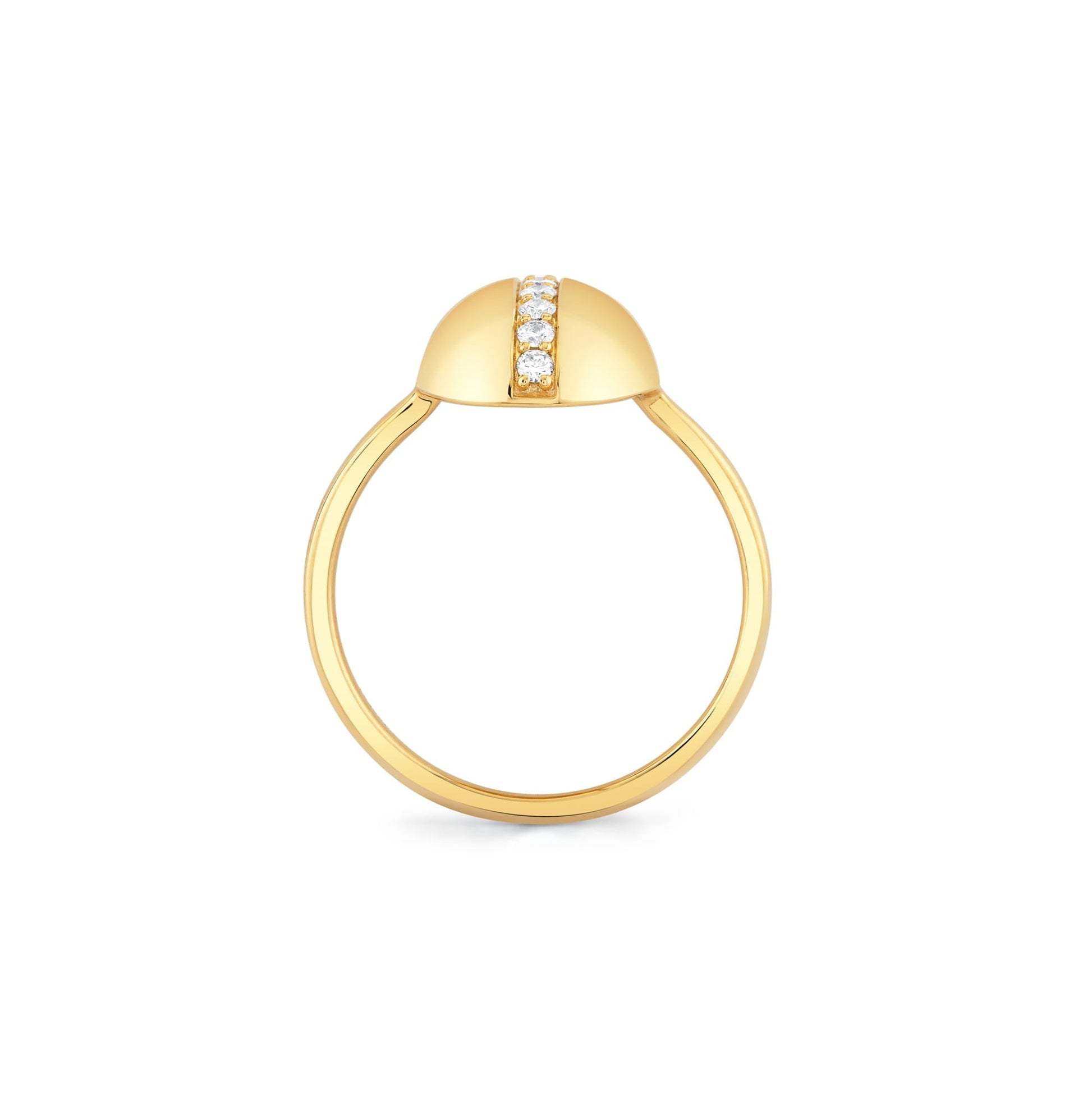 Orb Pavé Dome Ring