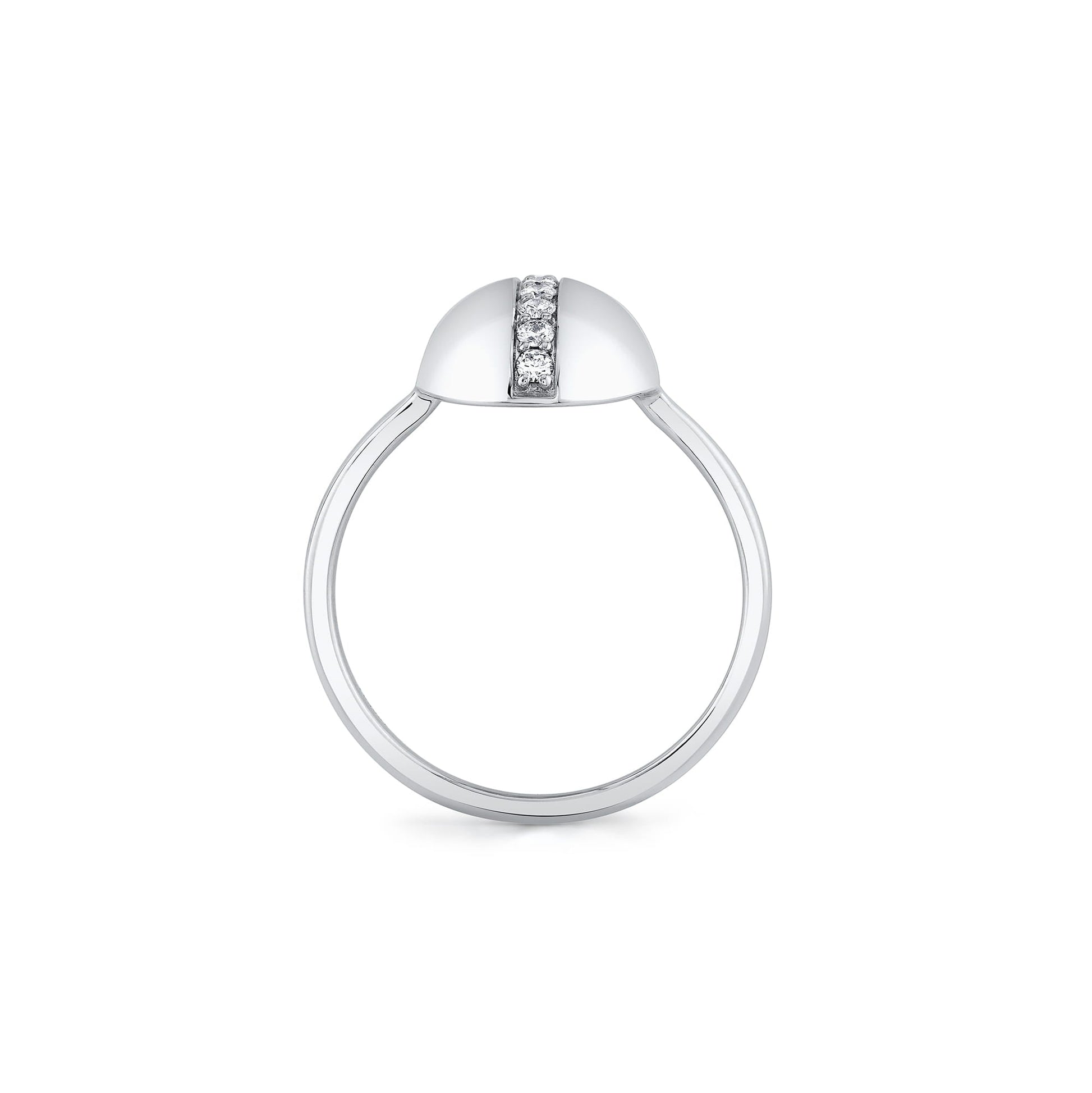 Orb Pavé Dome Ring