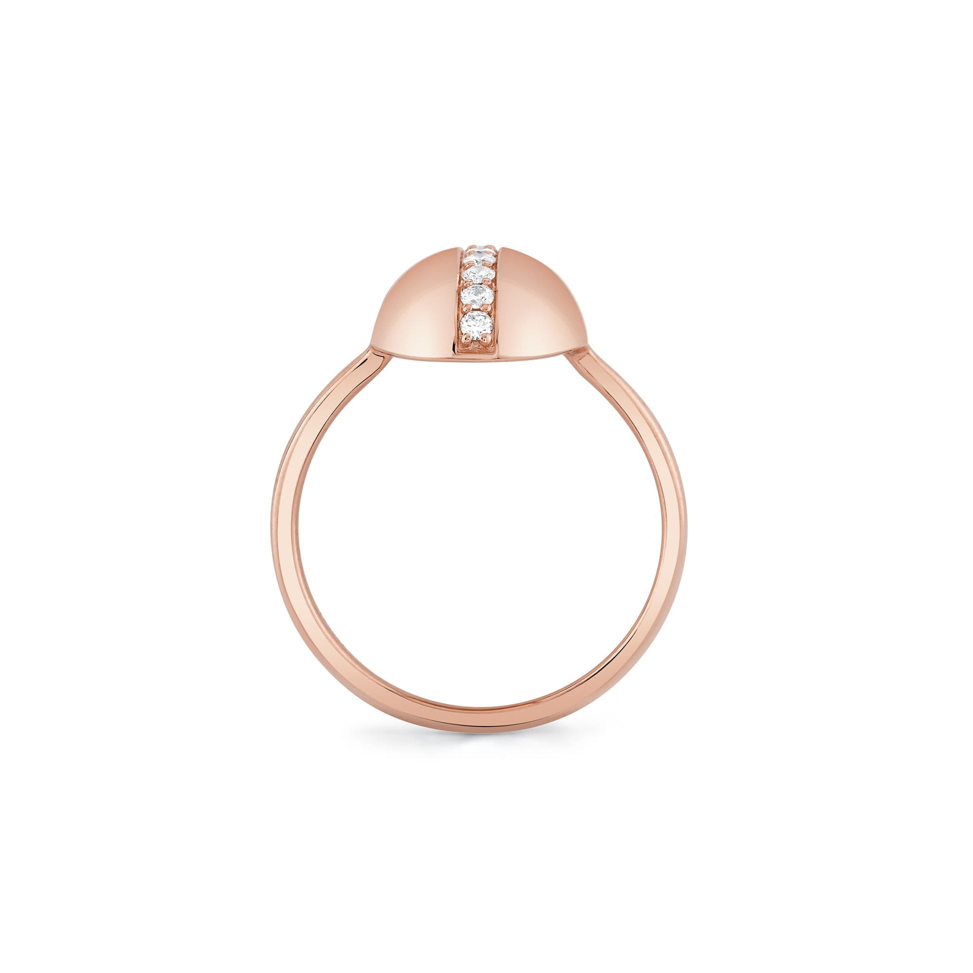 Orb Pavé Dome Ring