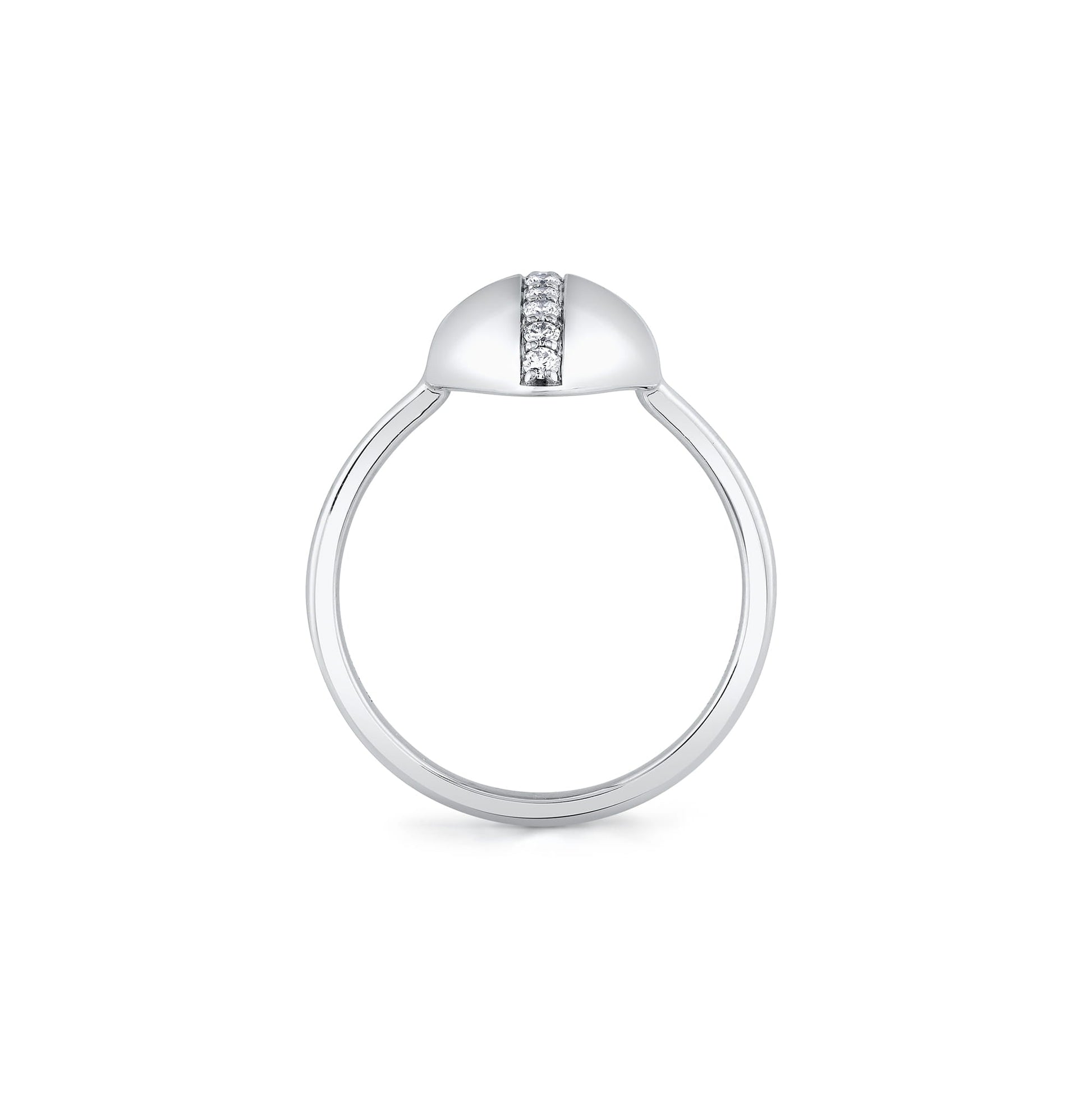 Orb Pavé Sculpted Ring
