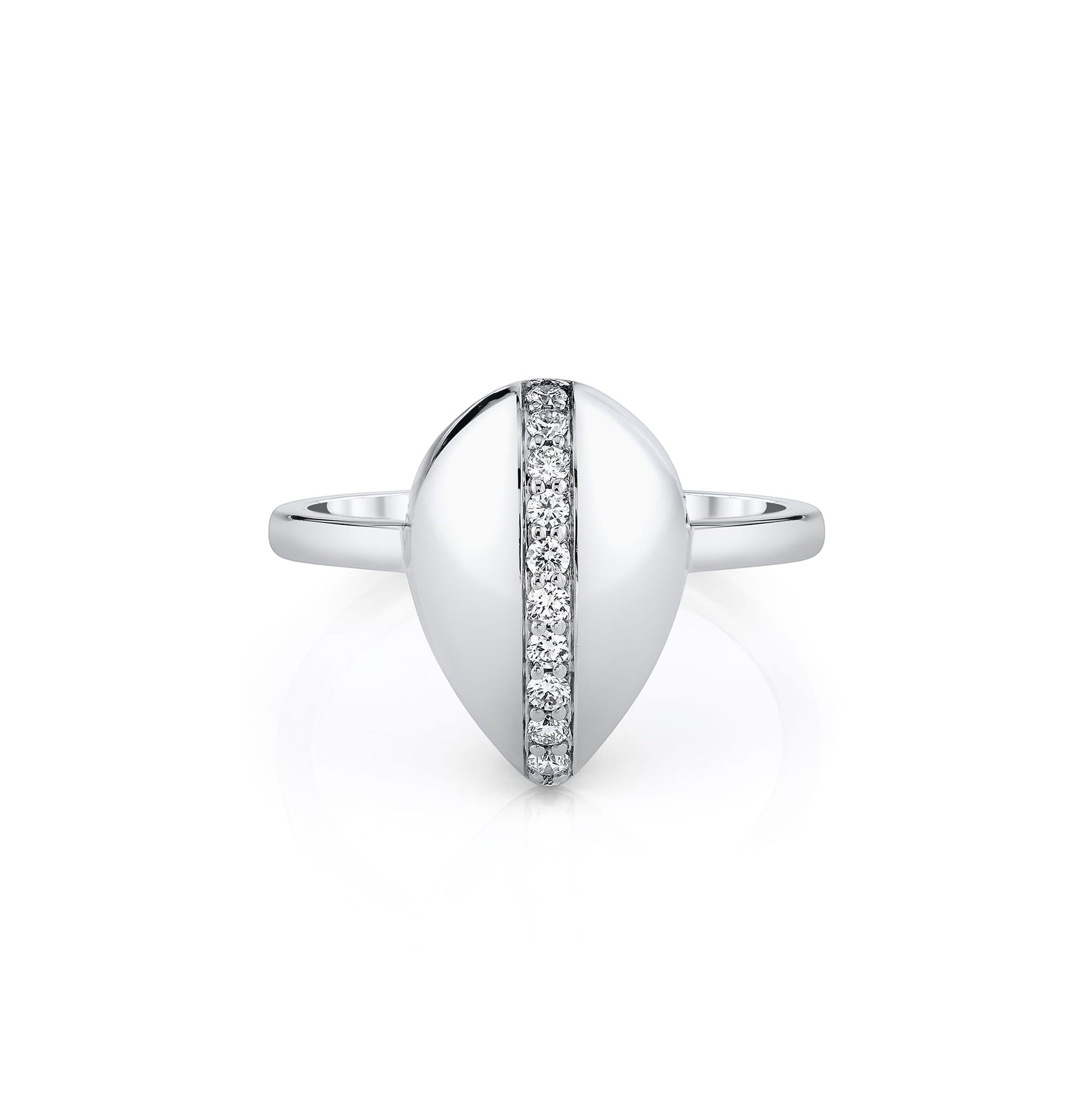 Orb Pavé Sculpted Ring