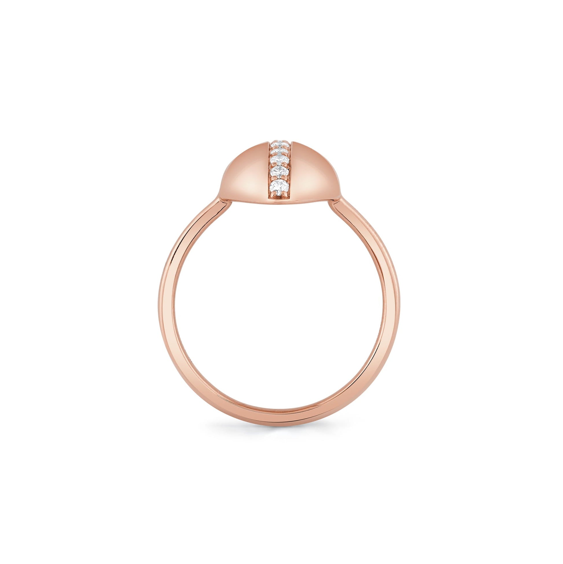 Orb Pavé Sculpted Ring