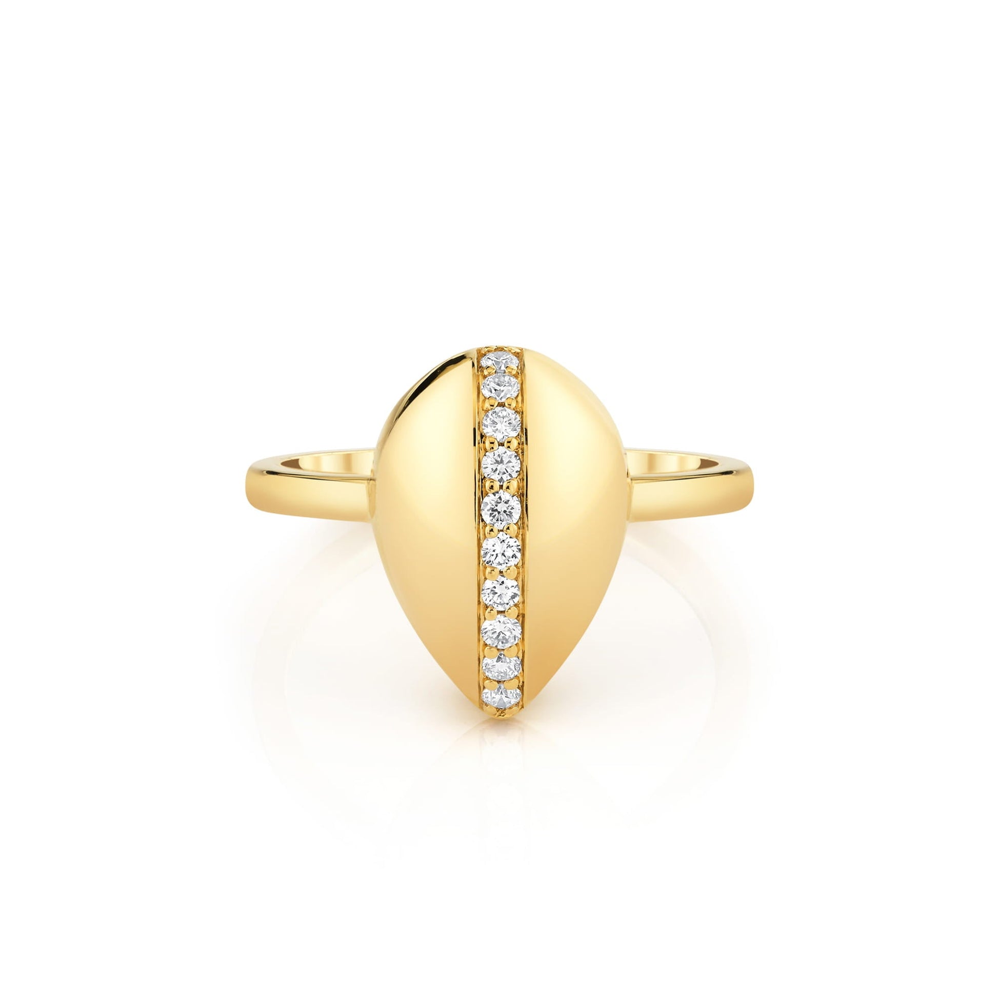 Orb Pavé Sculpted Ring