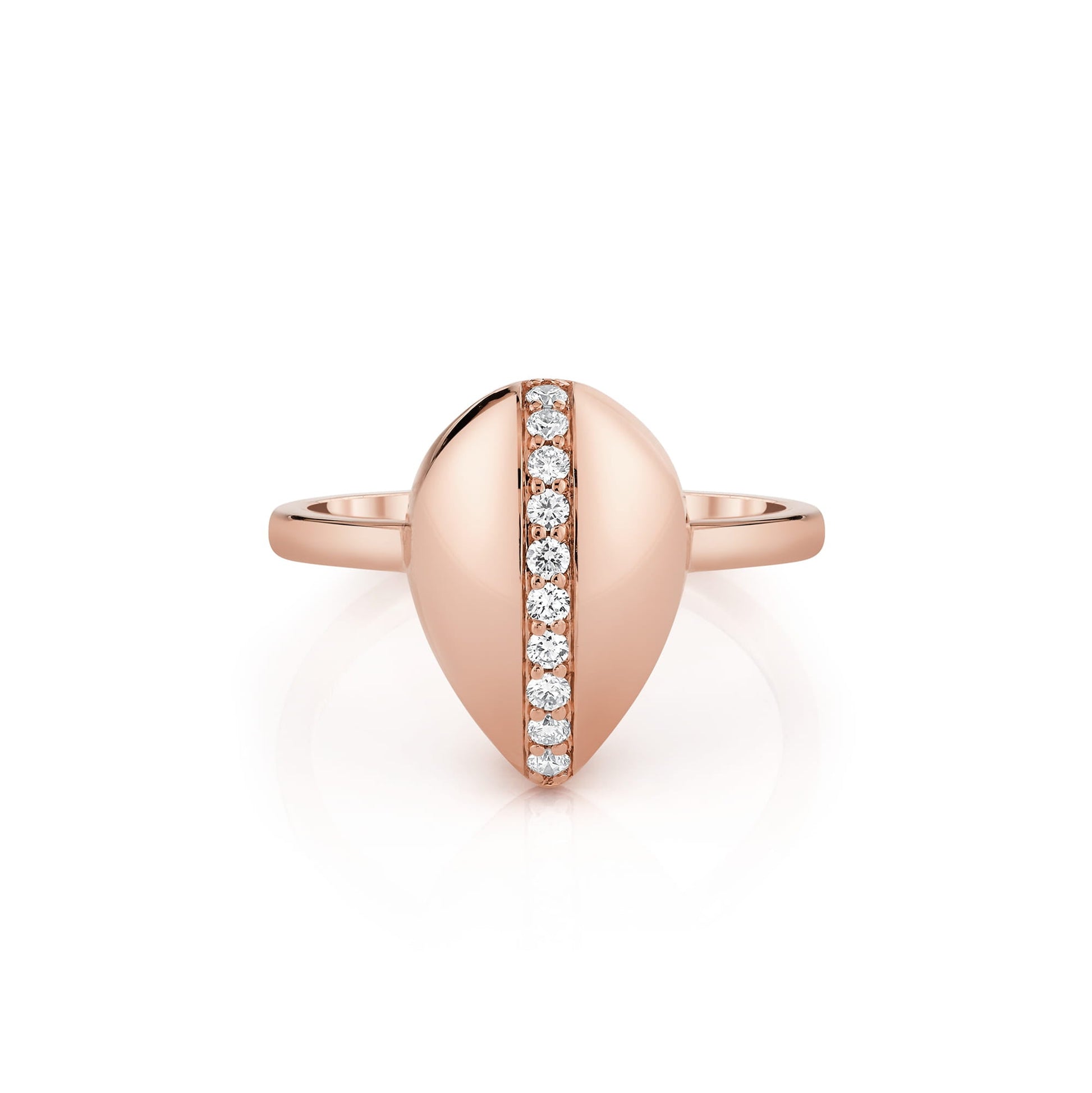 Orb Pavé Sculpted Ring