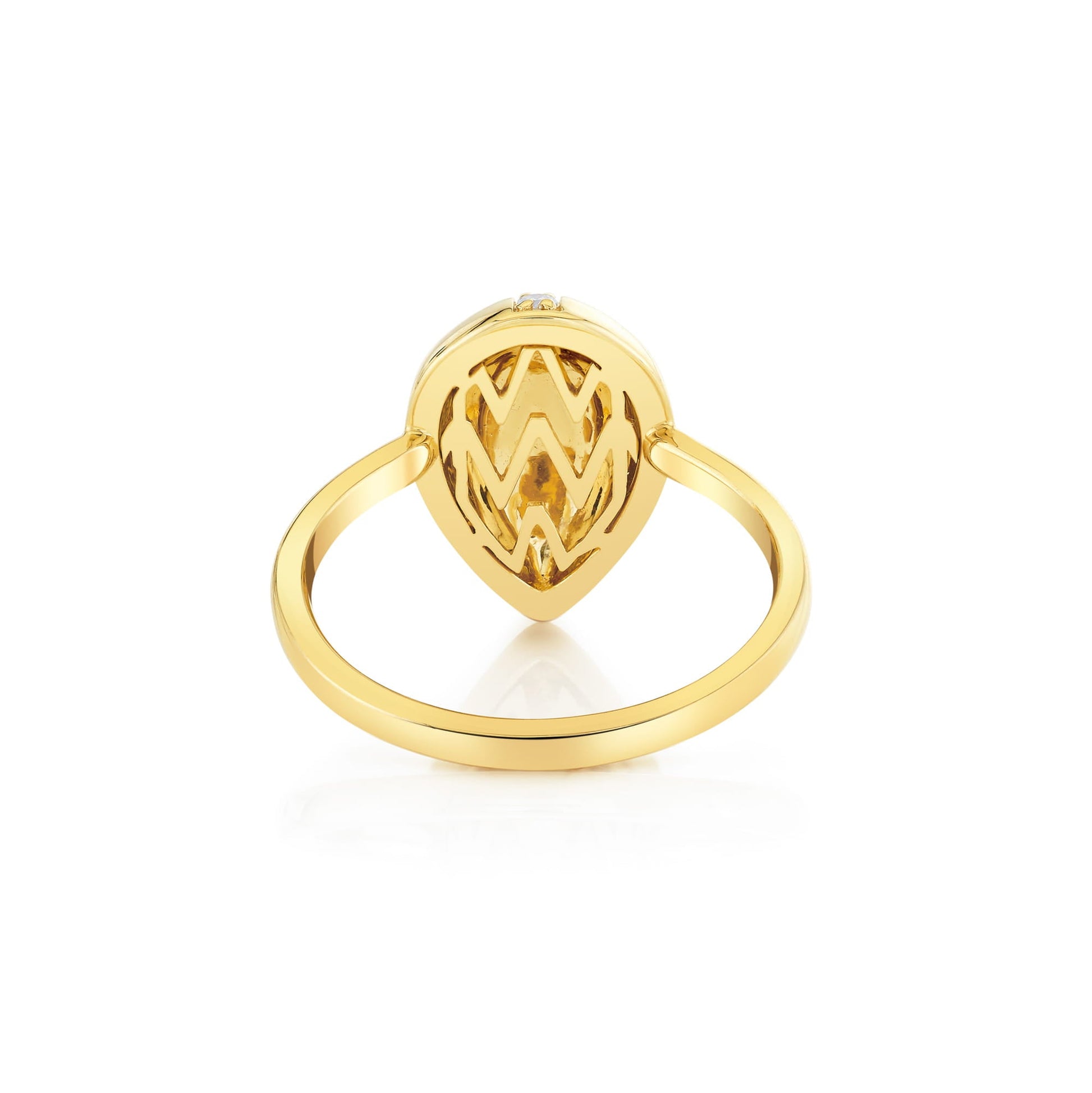 Orb Pavé Sculpted Ring