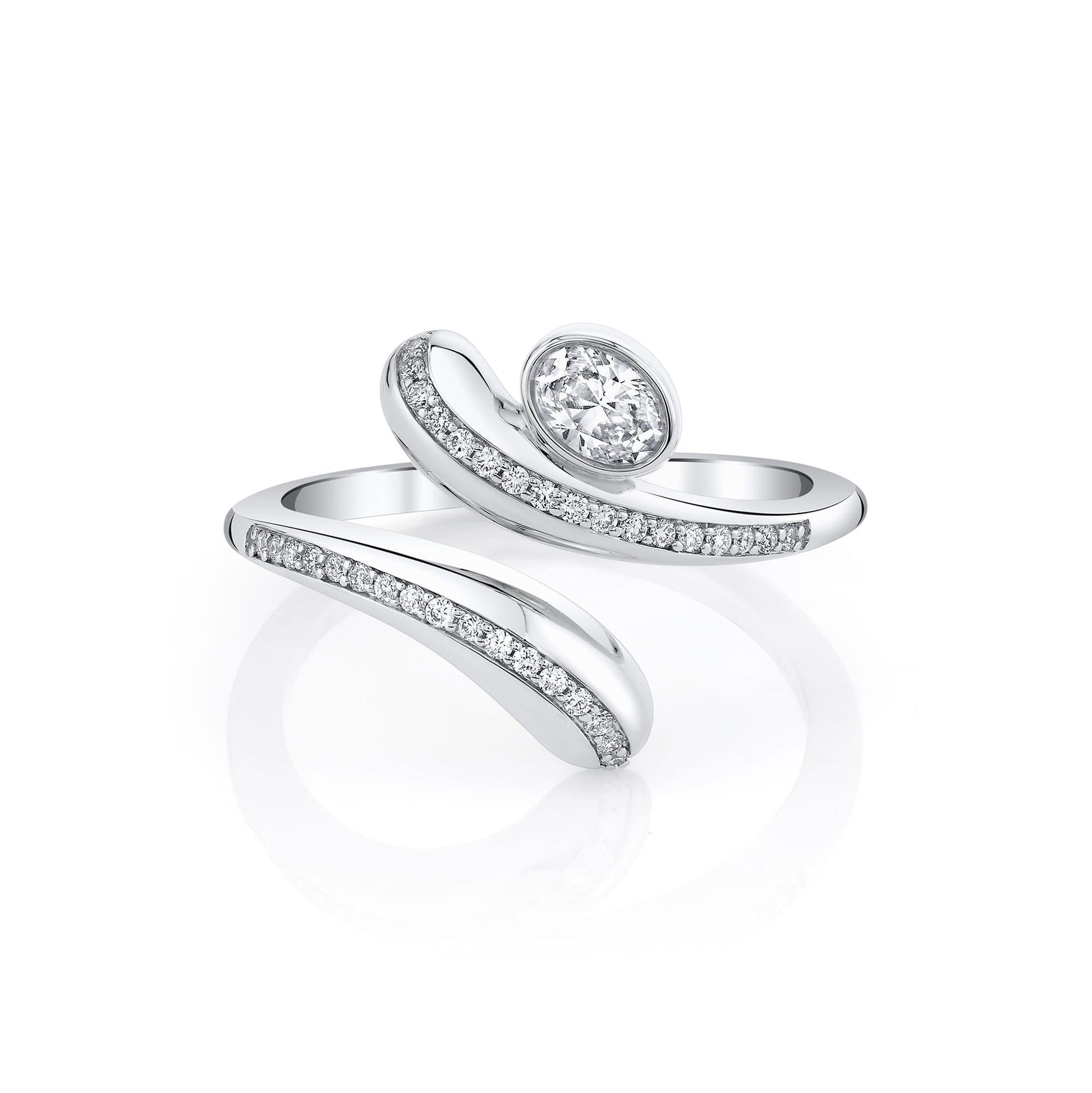 Orb Pavé Wrap Ring