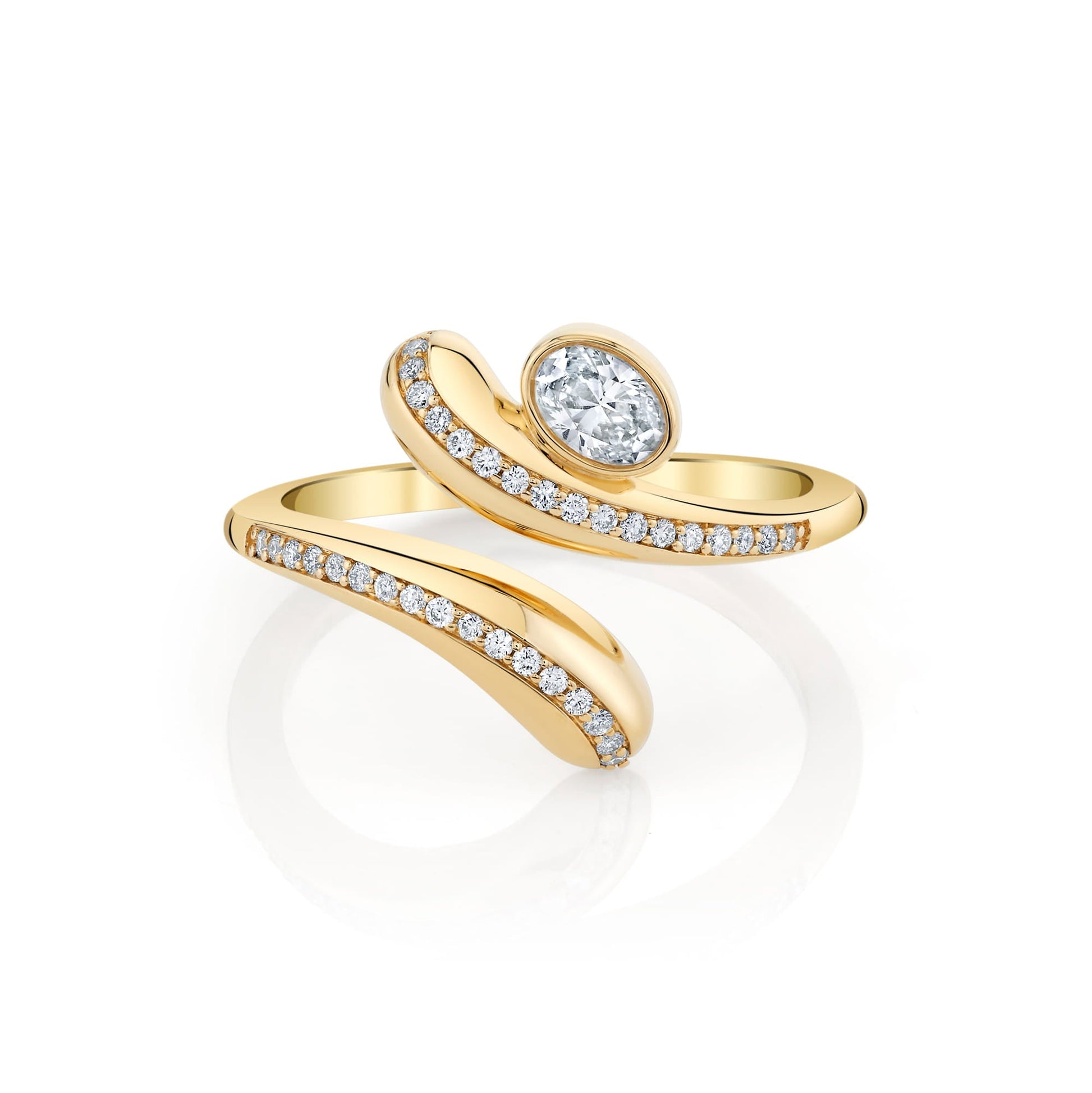 Orb Pavé Wrap Ring
