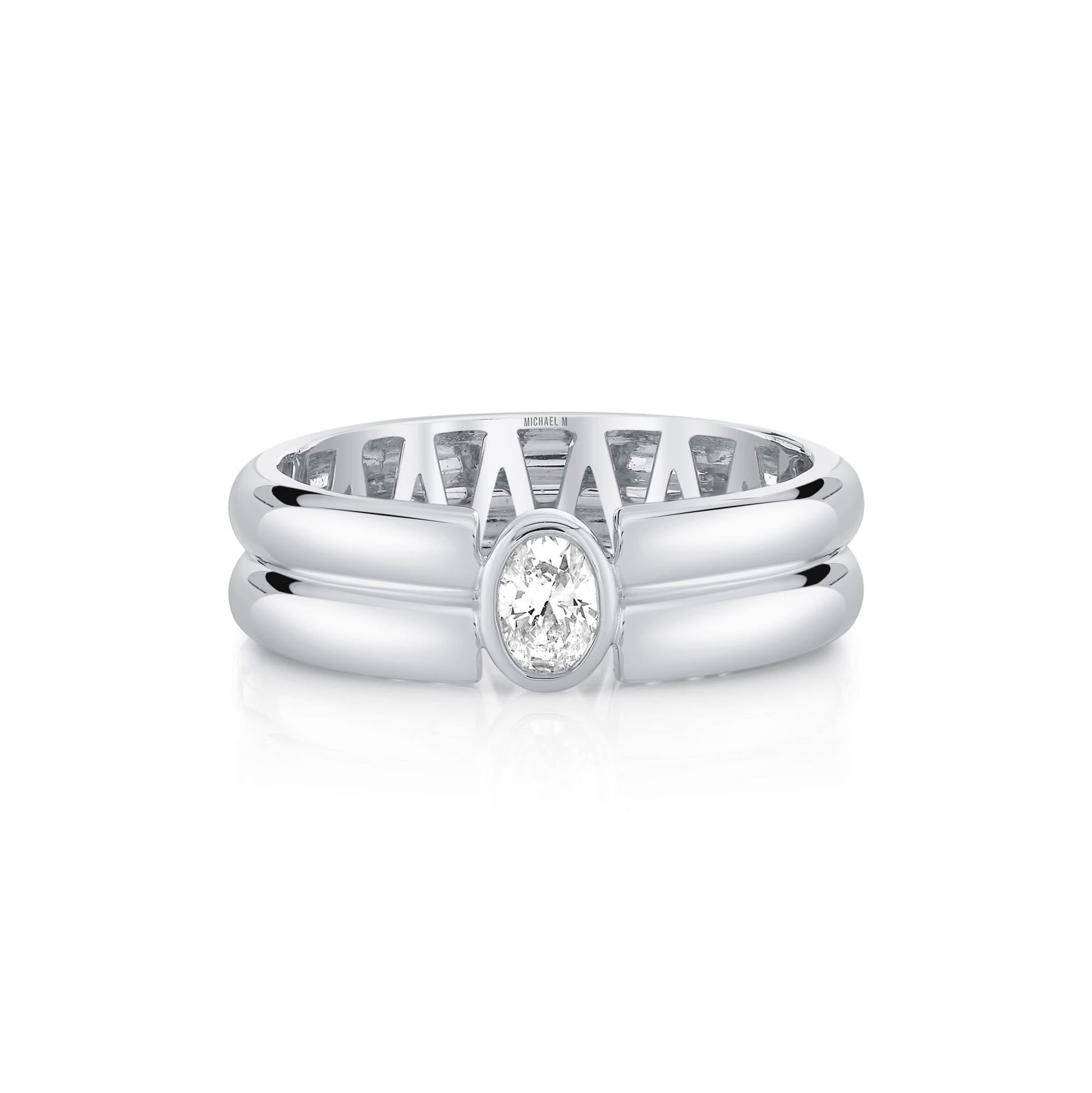 Orb Split Bezel Ring