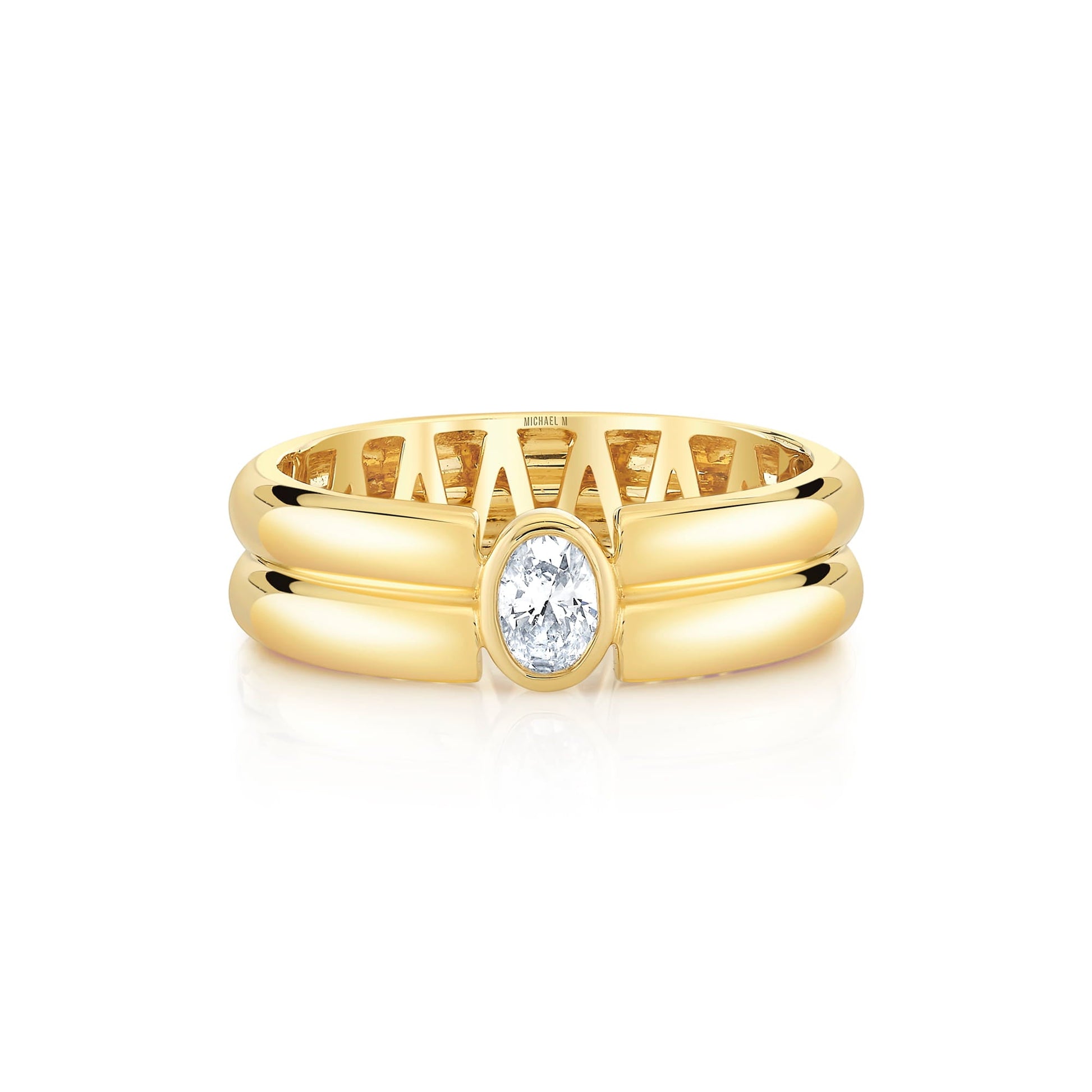 Orb Split Bezel Ring