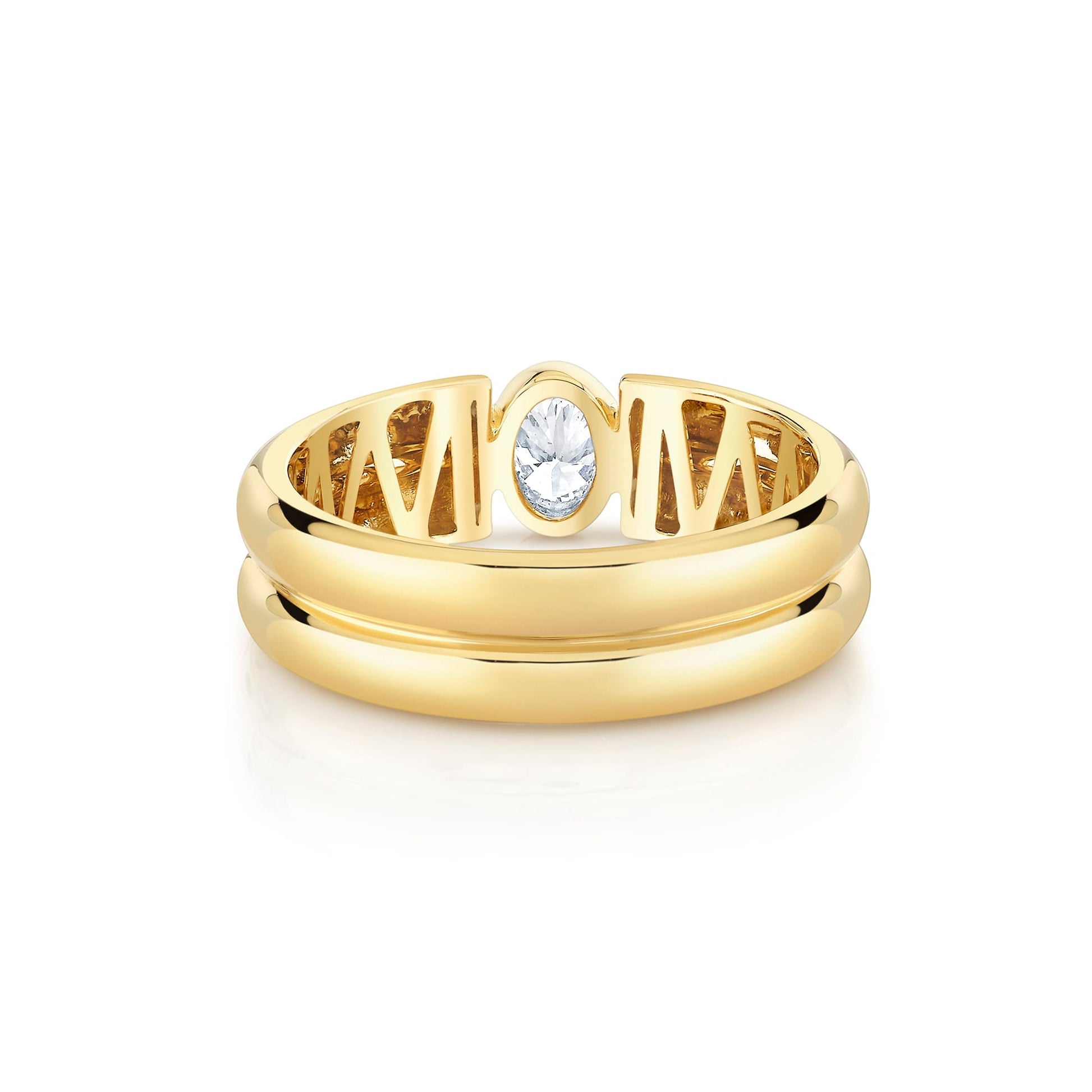 Orb Split Bezel Ring