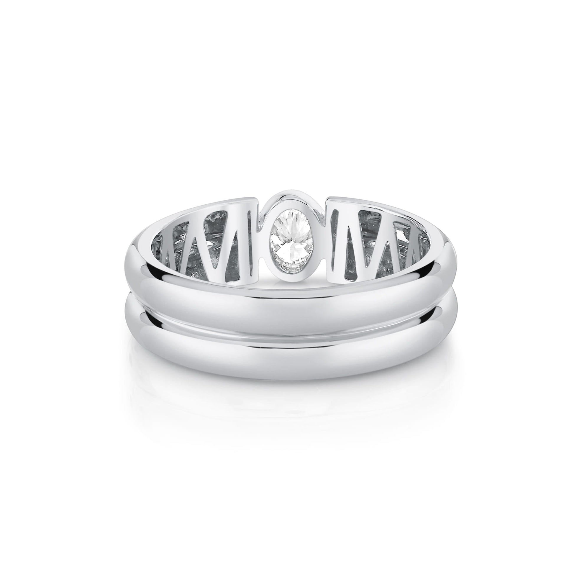 Orb Split Bezel Ring