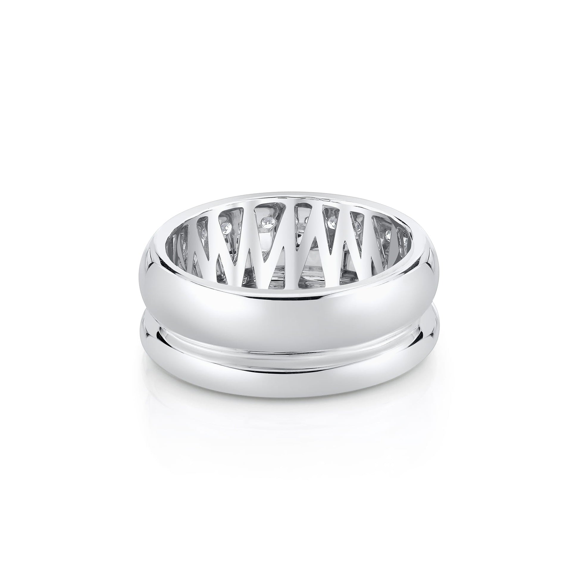 Orb Split Pavé Ring