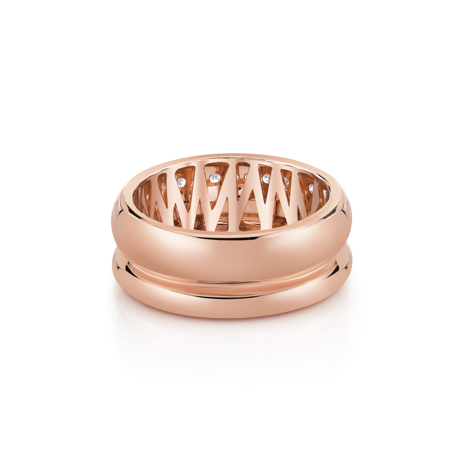 Orb Split Pavé Ring
