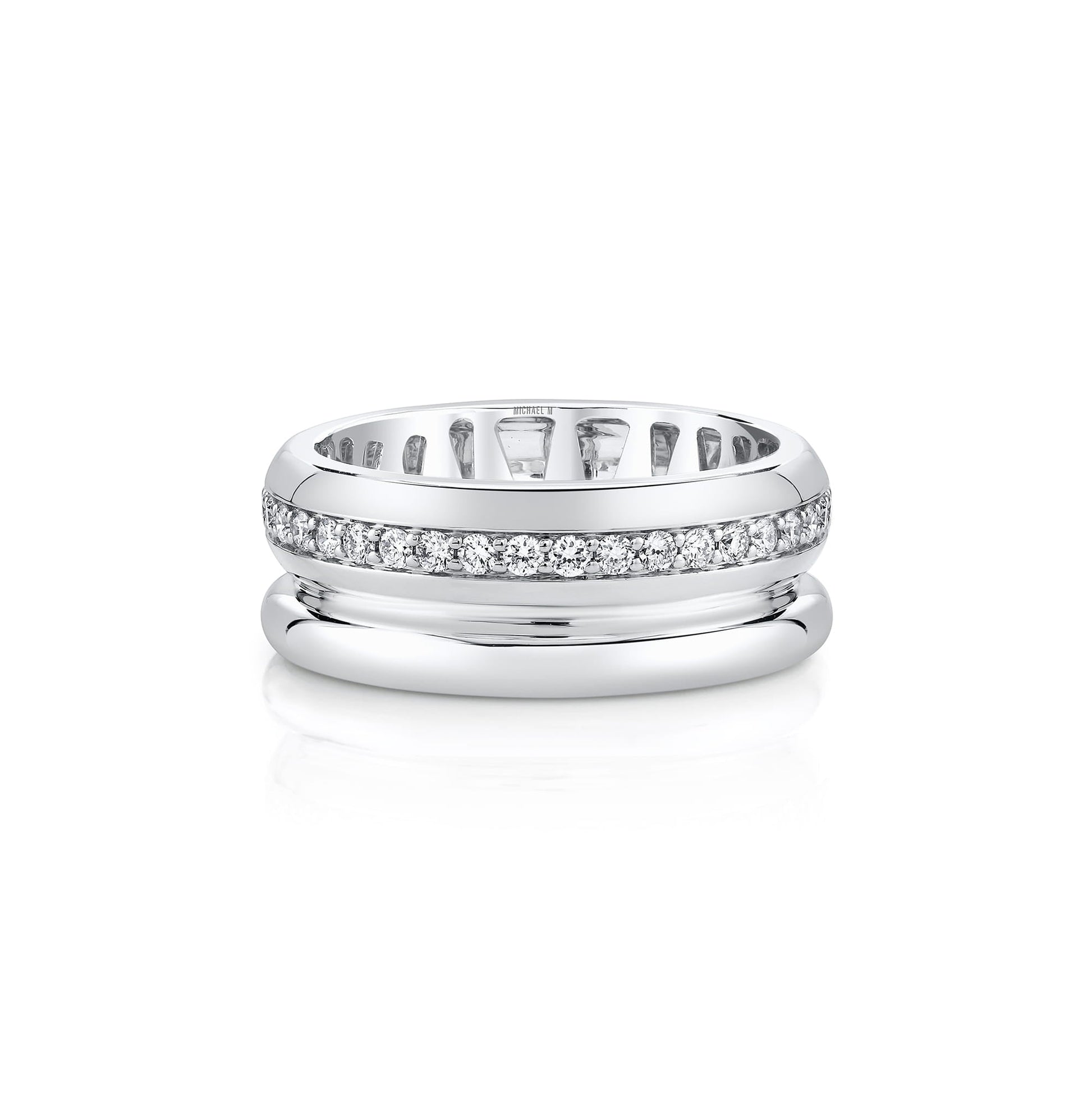 Orb Split Pavé Ring