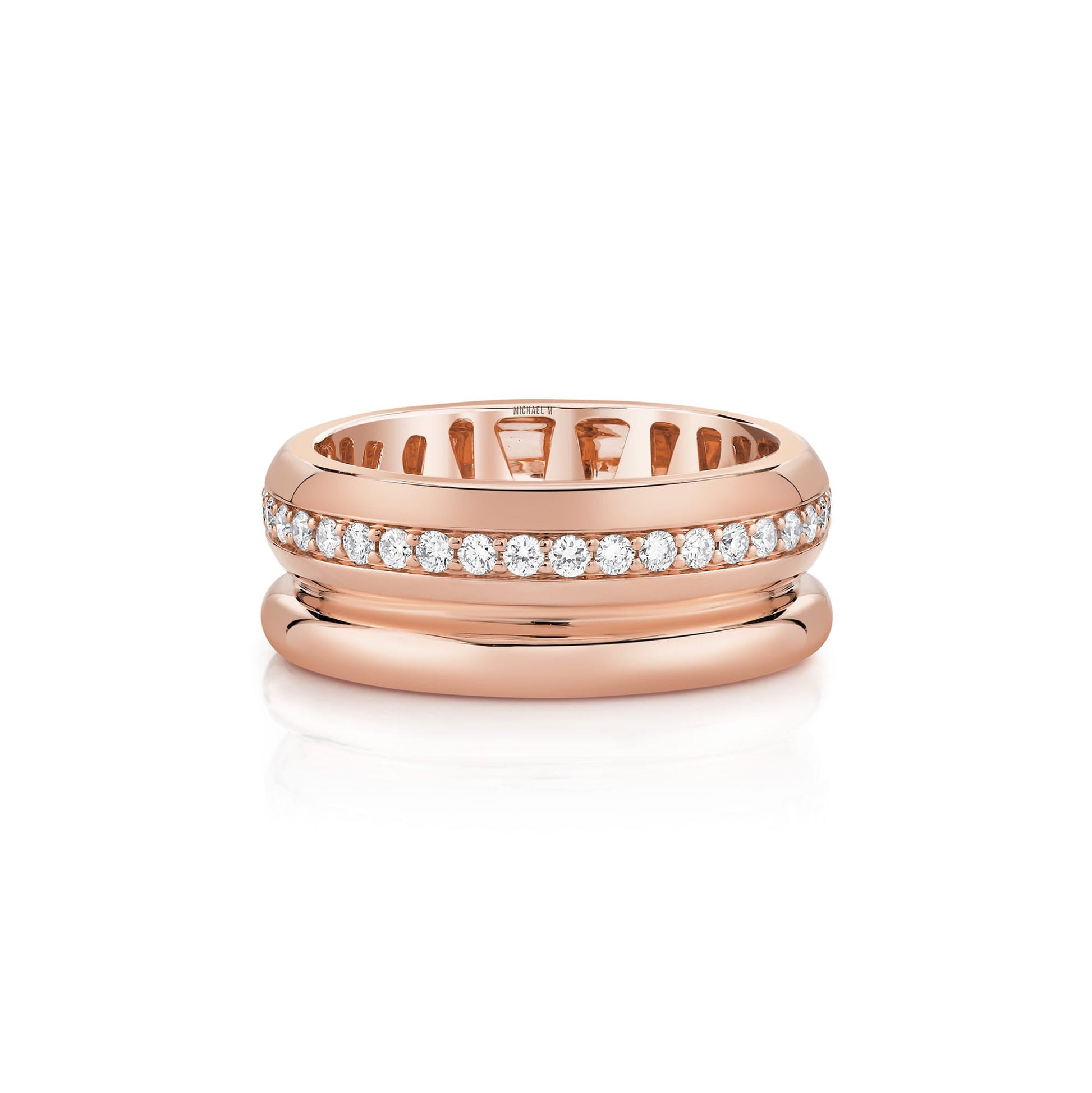Orb Split Pavé Ring