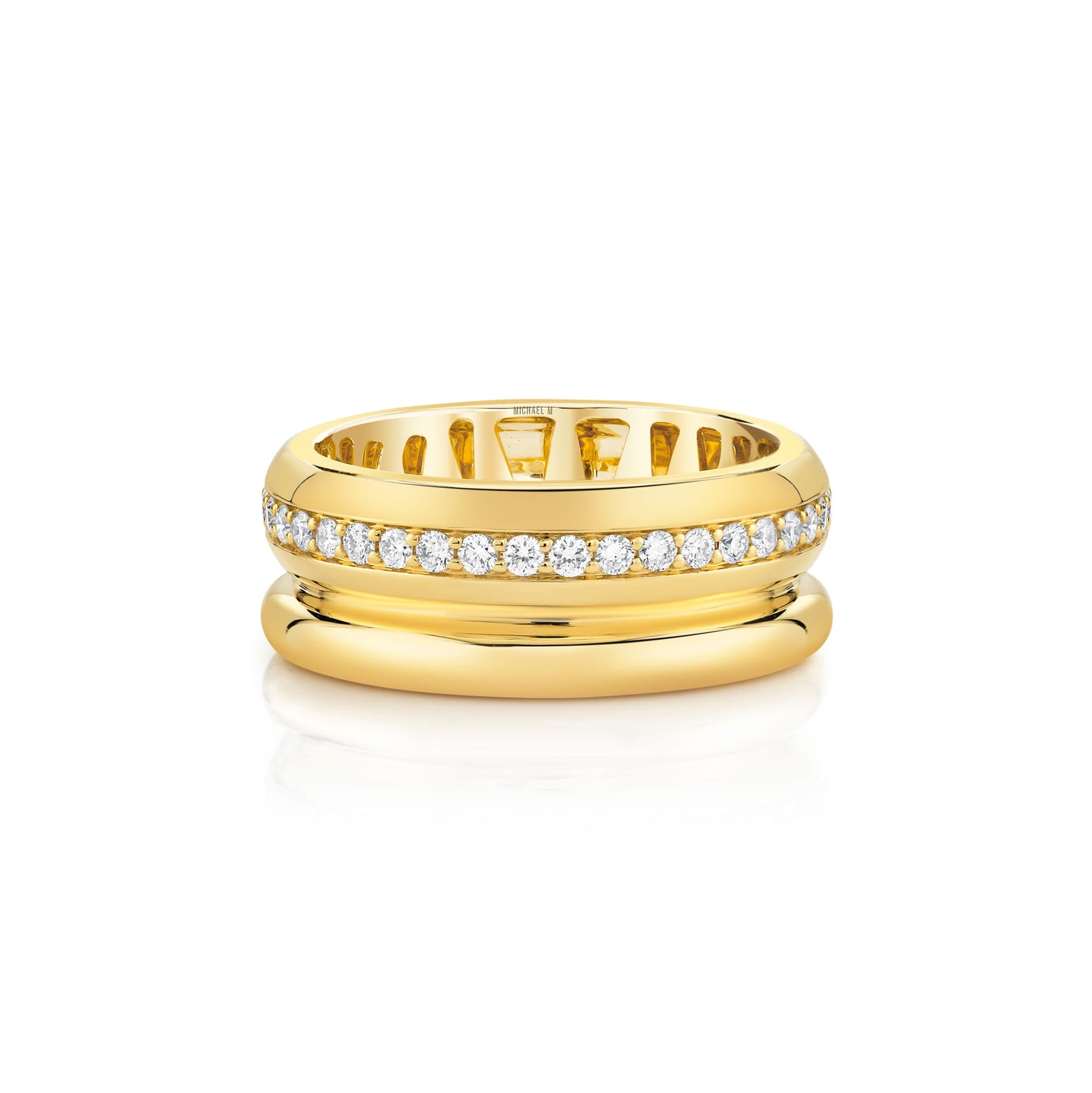Orb Split Pavé Ring