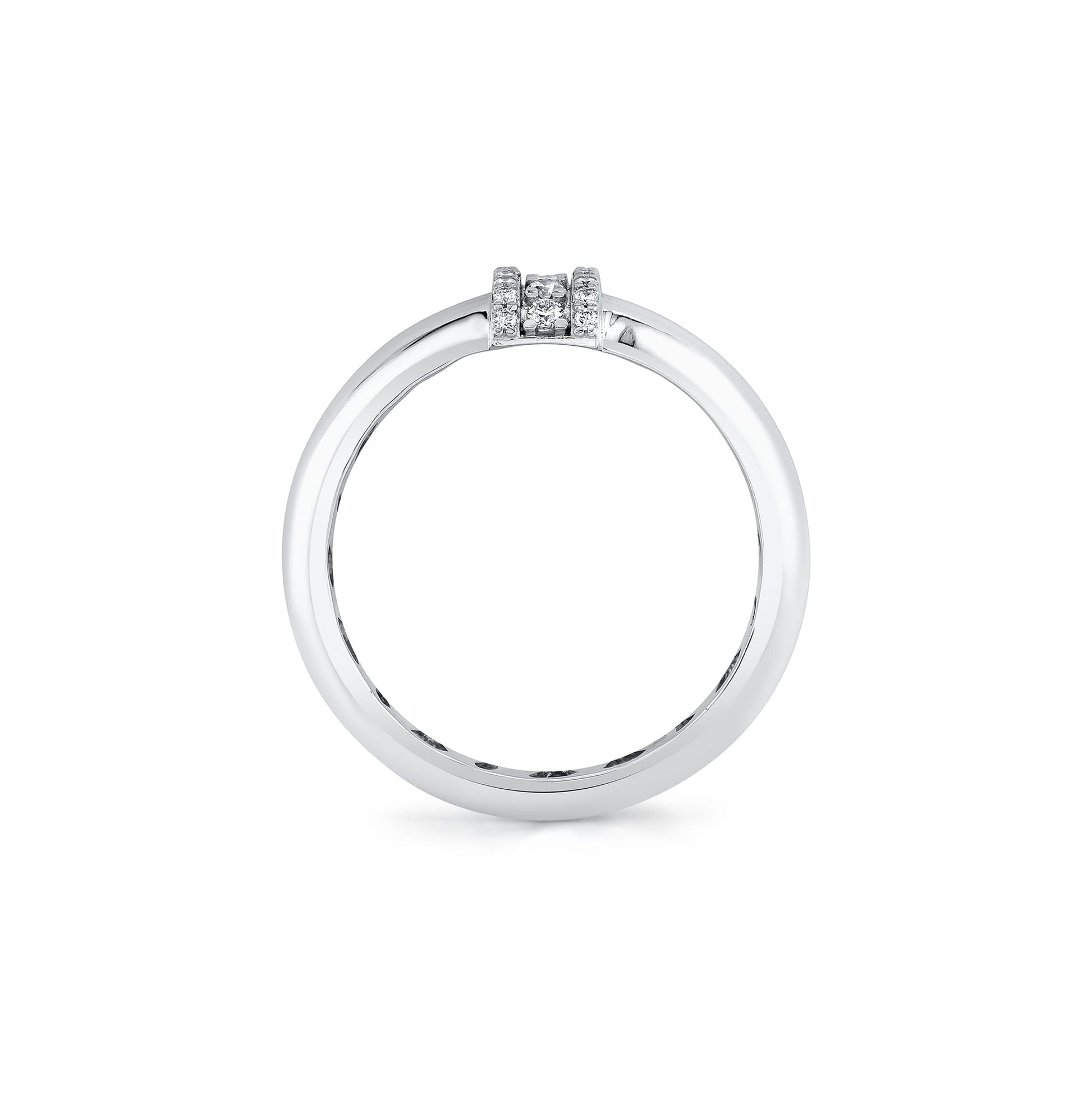 Orb Split Triple Pavé Ring