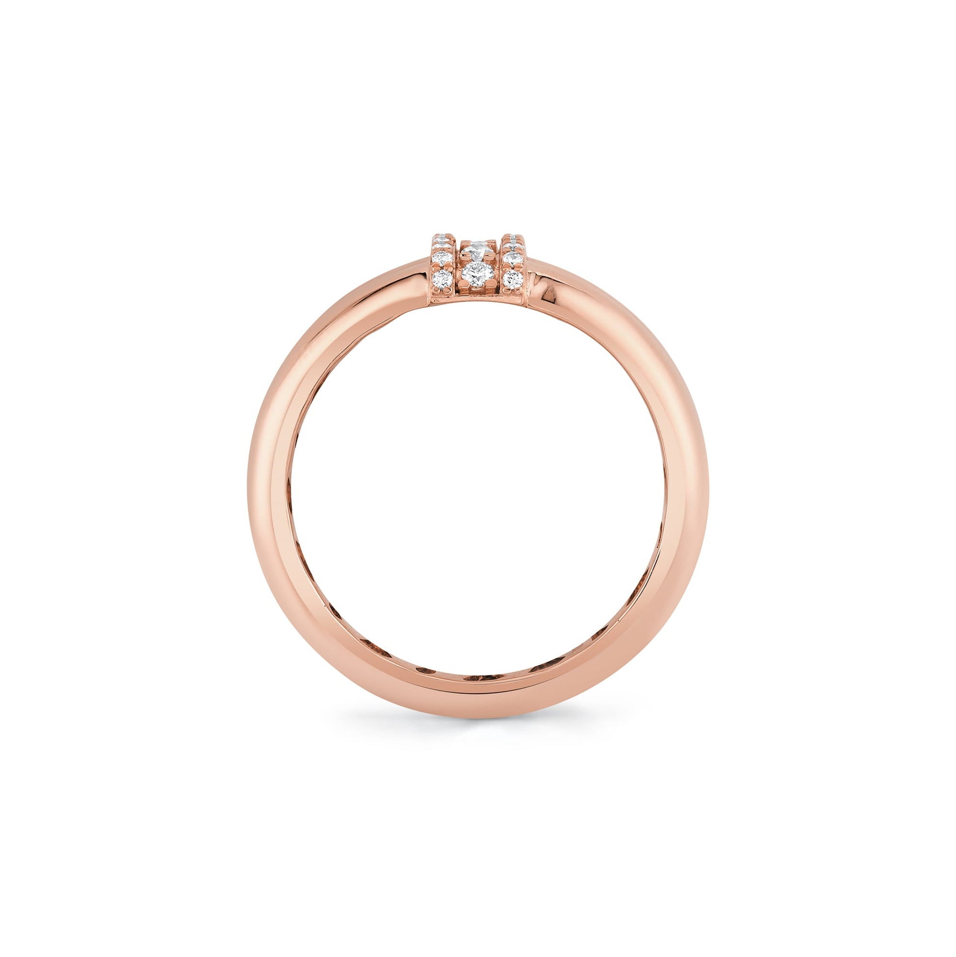 Orb Split Triple Pavé Ring