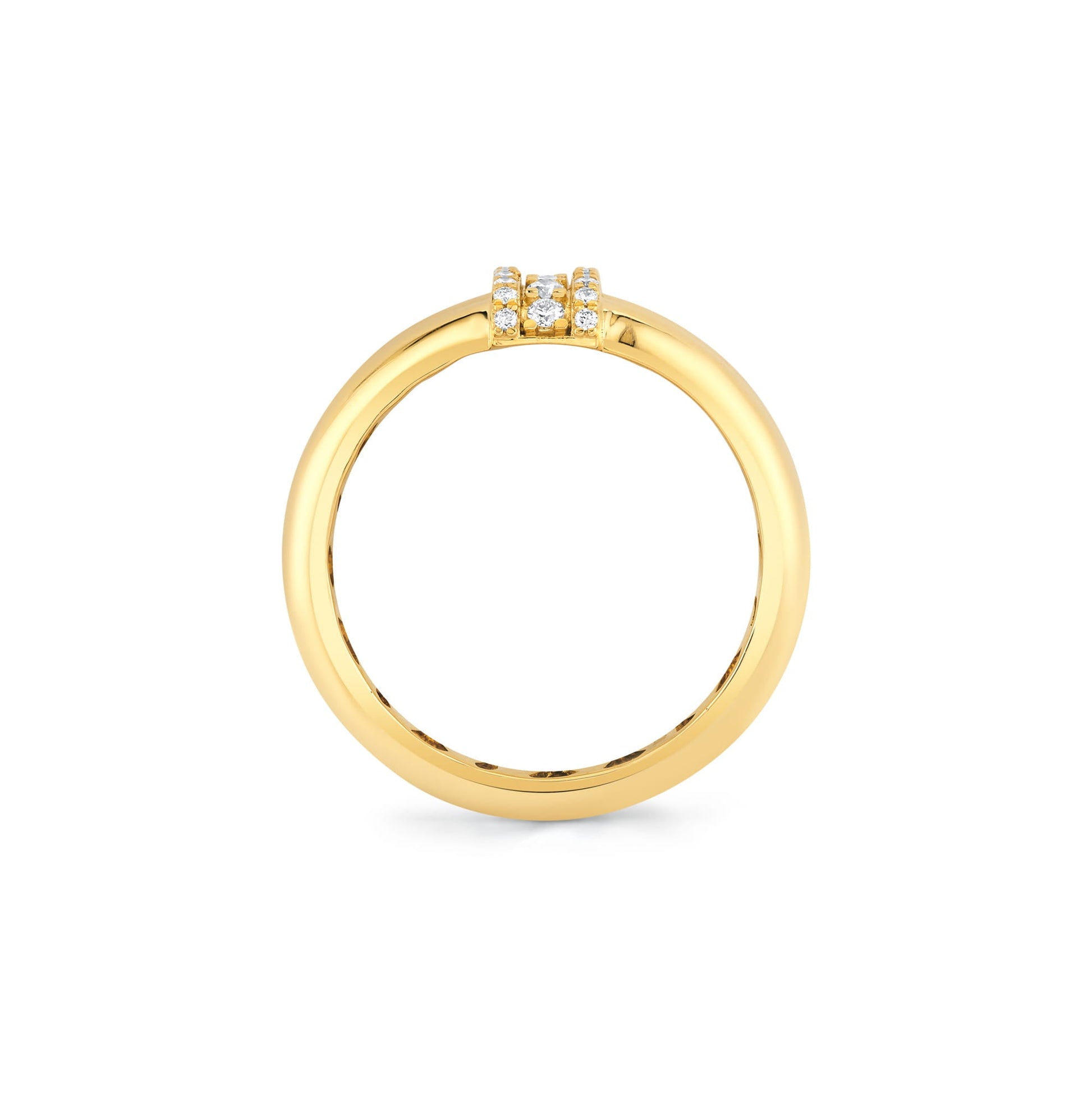 Orb Split Triple Pavé Ring