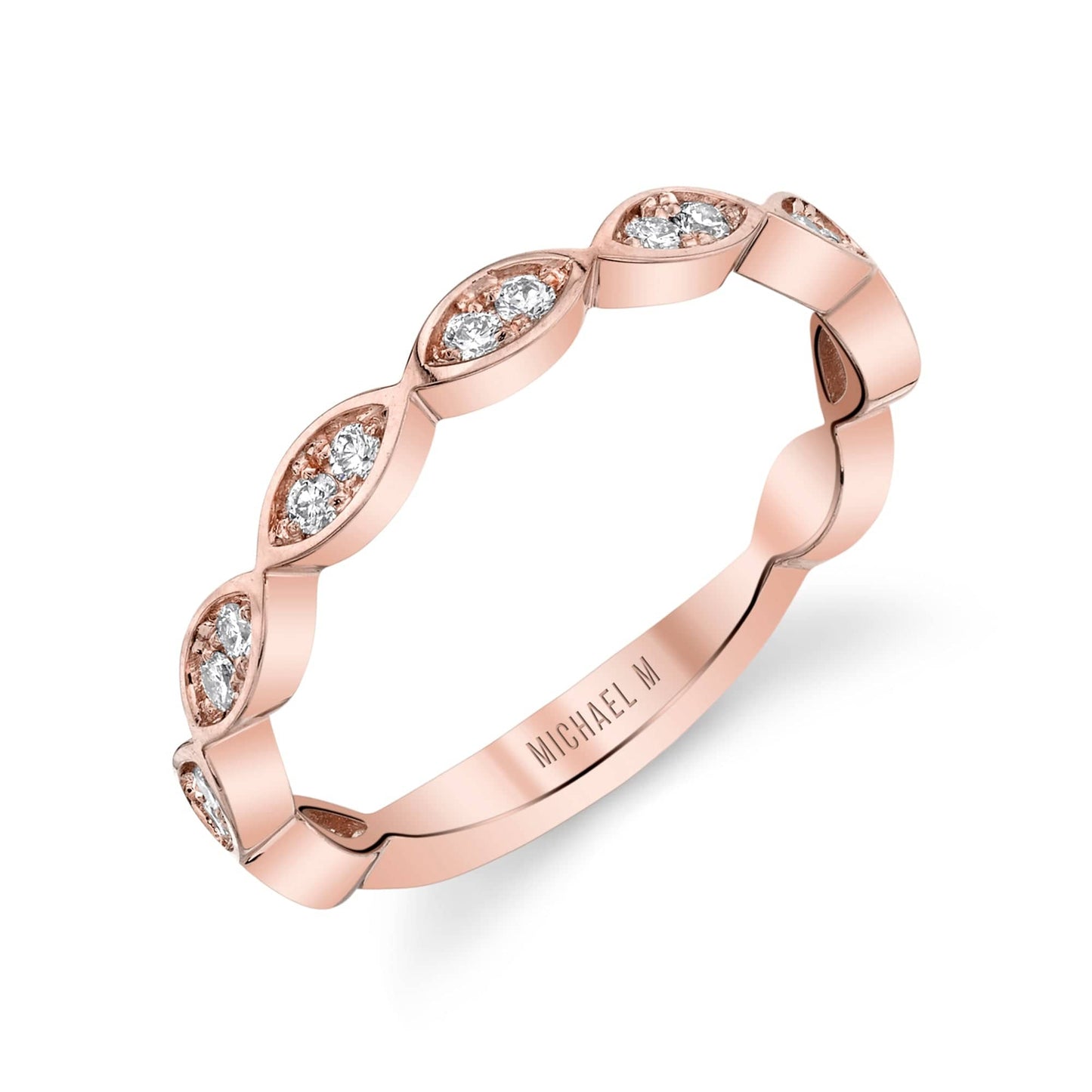 MICHAEL M Diamond Marquise Band B314