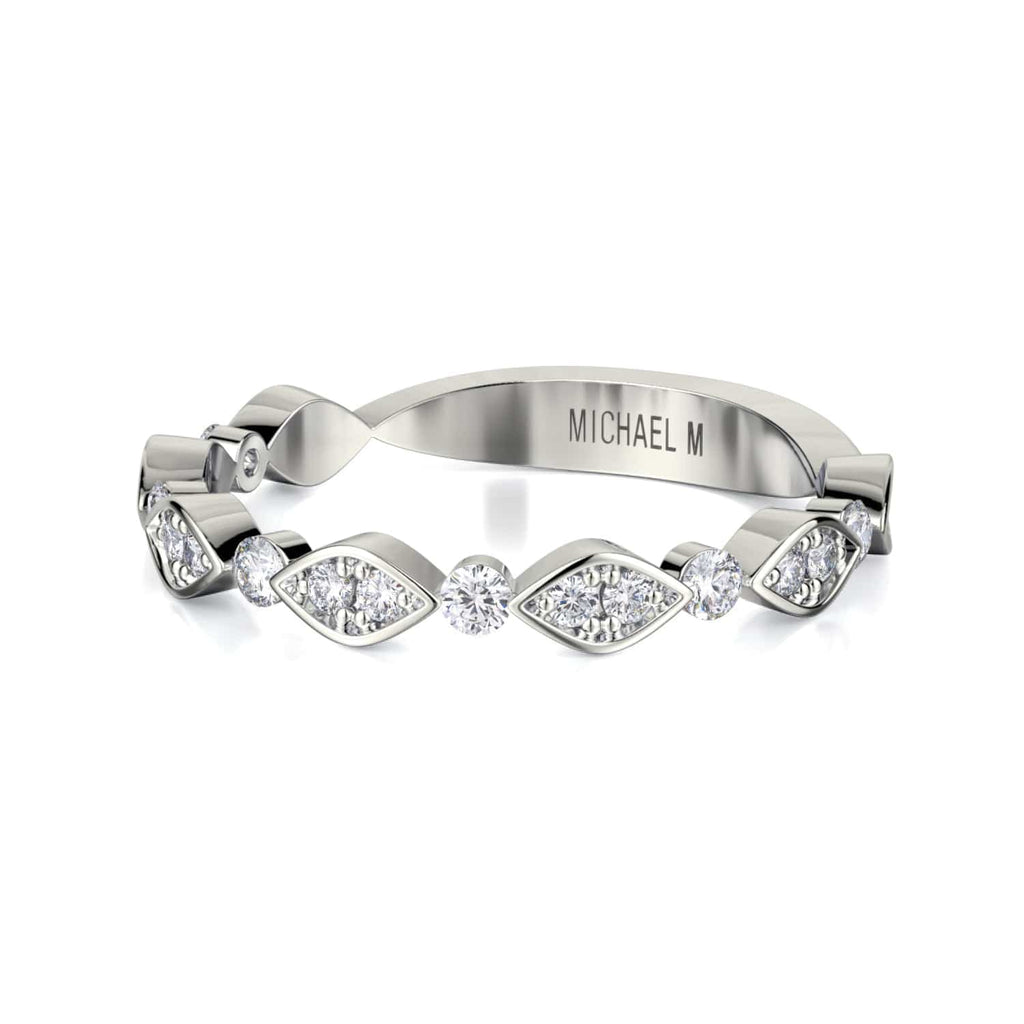 MICHAEL M Bezel Marquise Diamond Band B319