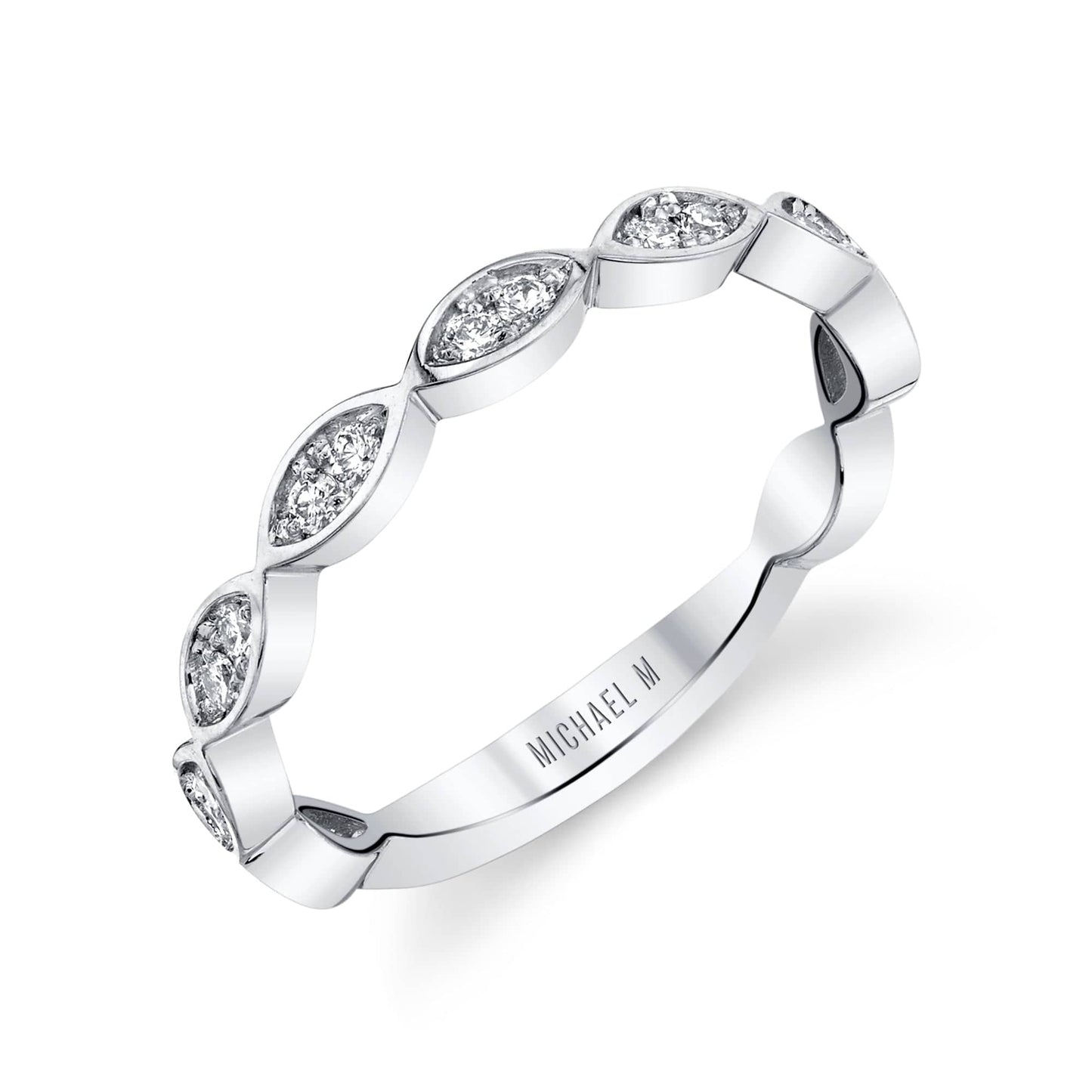 MICHAEL M Diamond Marquise Band B314