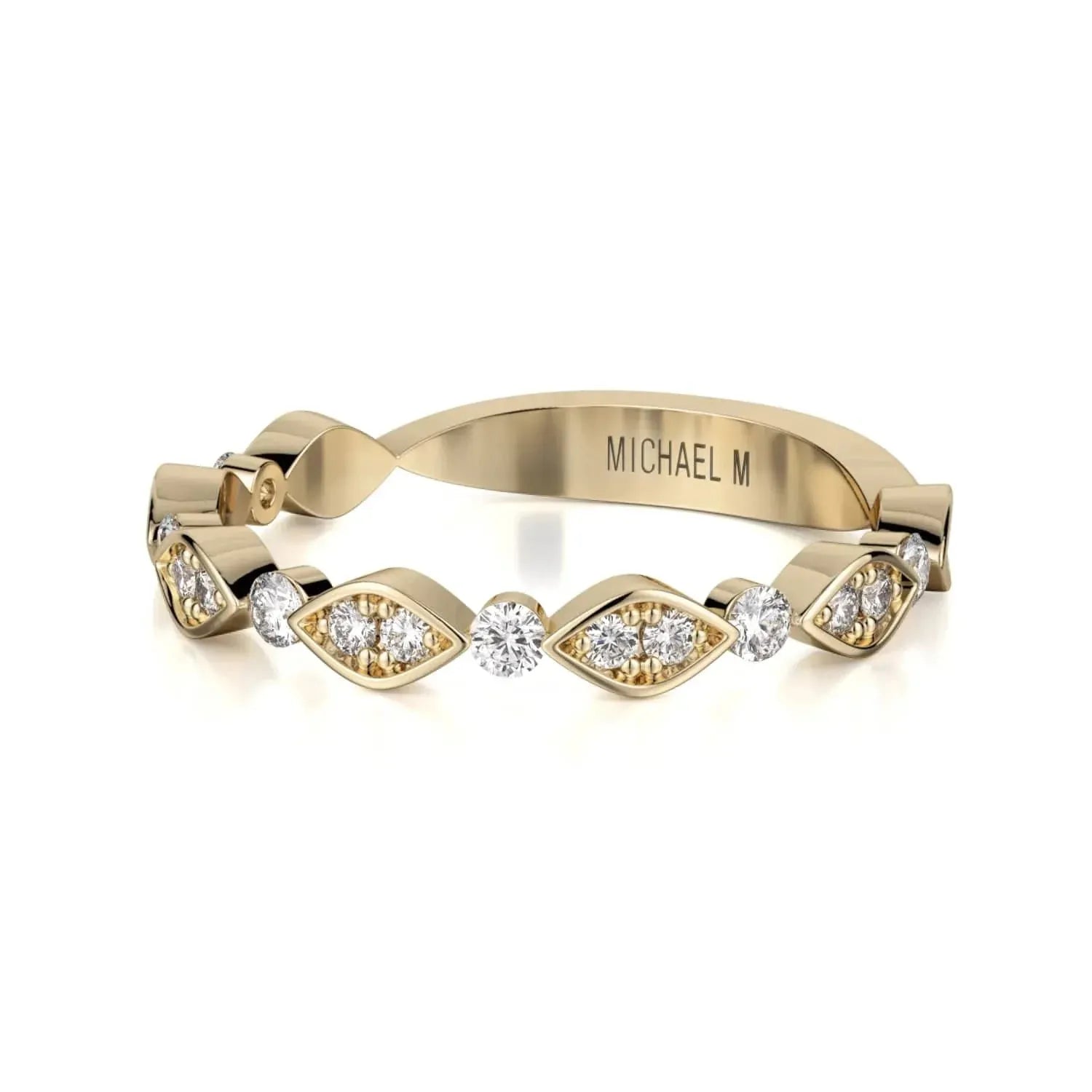 Bezel Marquise Diamond Band