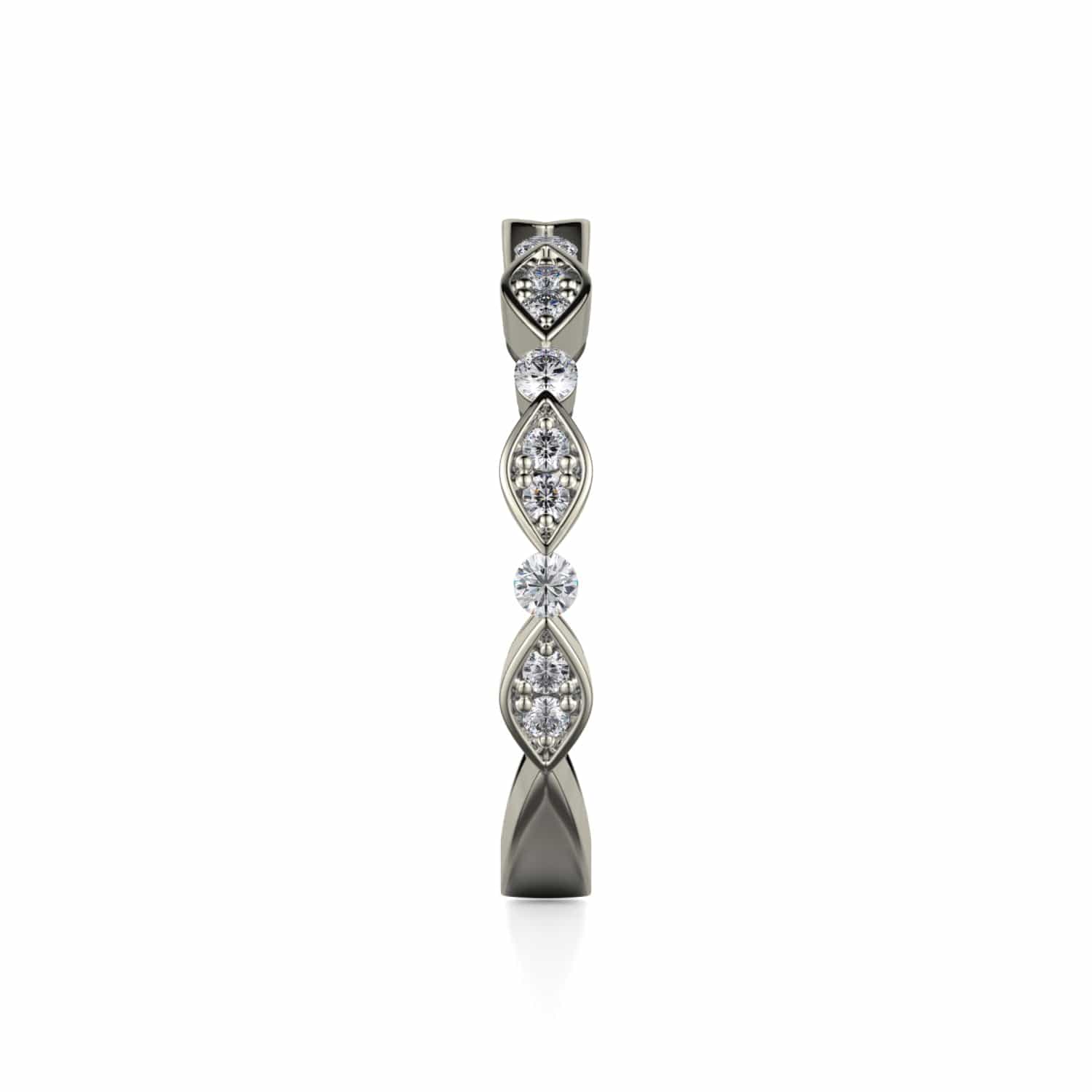 Bezel Marquise Diamond Band