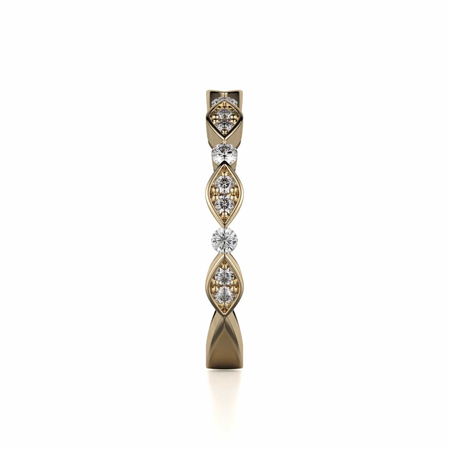 Bezel Marquise Diamond Band