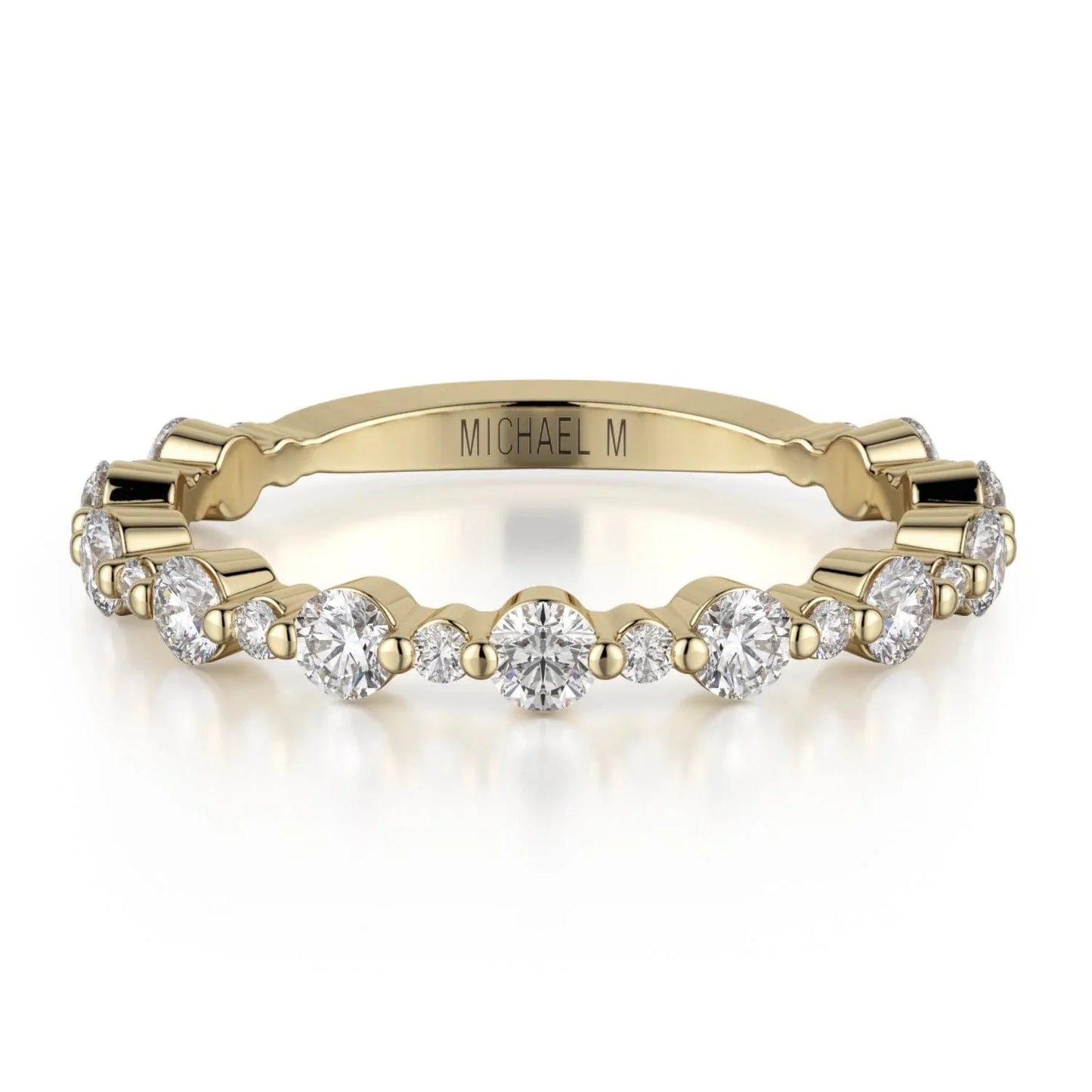 MICHAEL M Classic Diamond Cluster Band B323WG