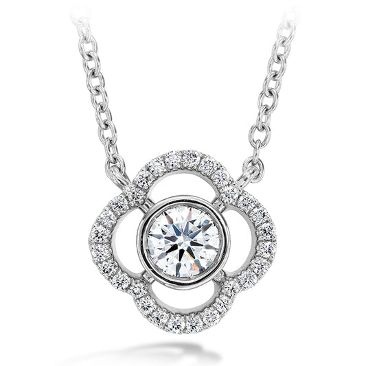 SIGNATURE PETAL BEZEL PENDANT HFPSIGPB00308W-C