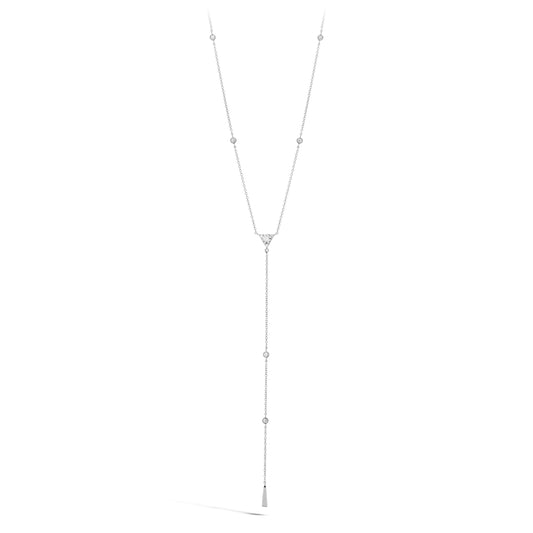 TRIPLICITY TRIANGLE LARIAT NECKLACE HFNTRIL00428Y